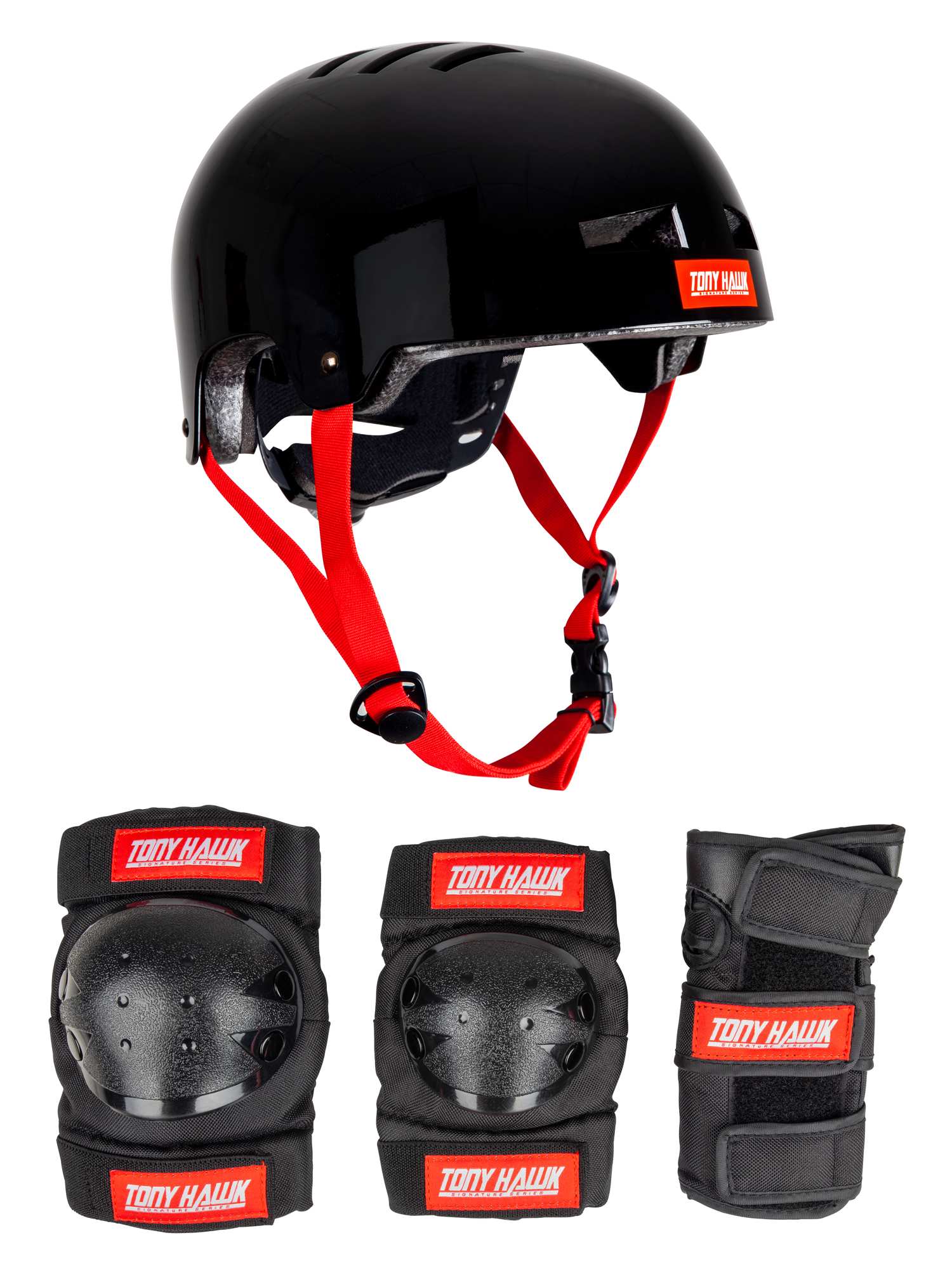 Image of Tony Hawk Schoner Set + Skatehelm Schwarz, Herren, Größe: L/XL