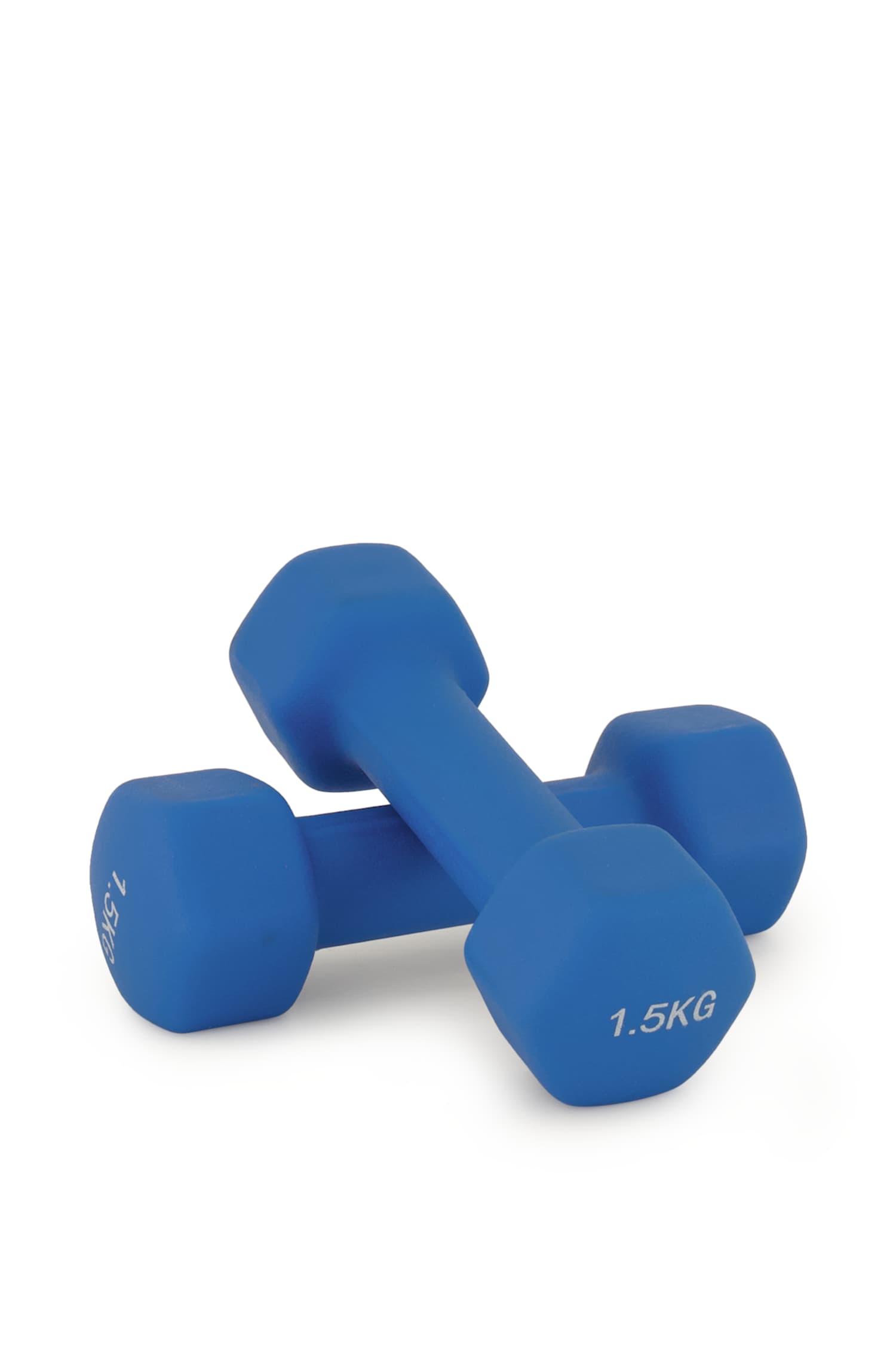 Image of POWERZONE Hexagonal Neoprene 2 x 1.5 kg Hantel Set Blau, Herren, Größe: 0