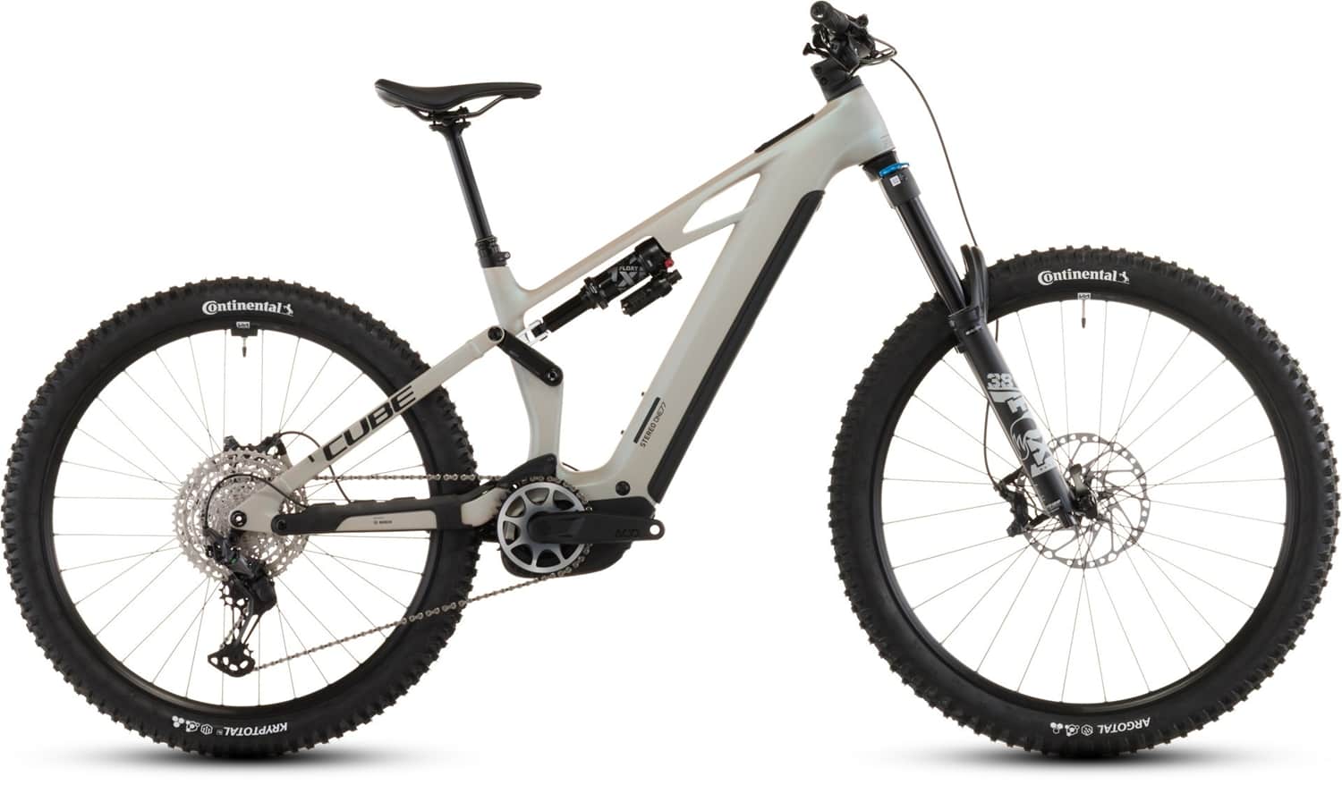 Image of CUBE Stereo Hybrid ONE77 HPC SLX 800 27.5/29 E-Mountainbike Beige, Herren, Größe: XL