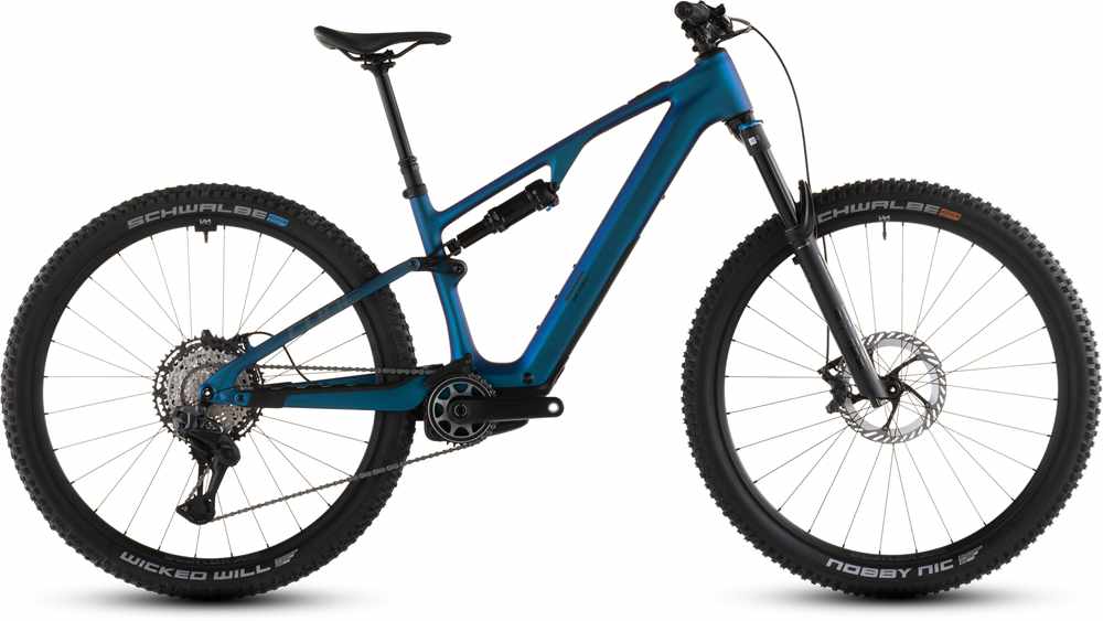 Image of CUBE AMS Hybrid ONE44 C:68X SLX 400X 29 E-Mountainbike Blau, Herren, Größe: L