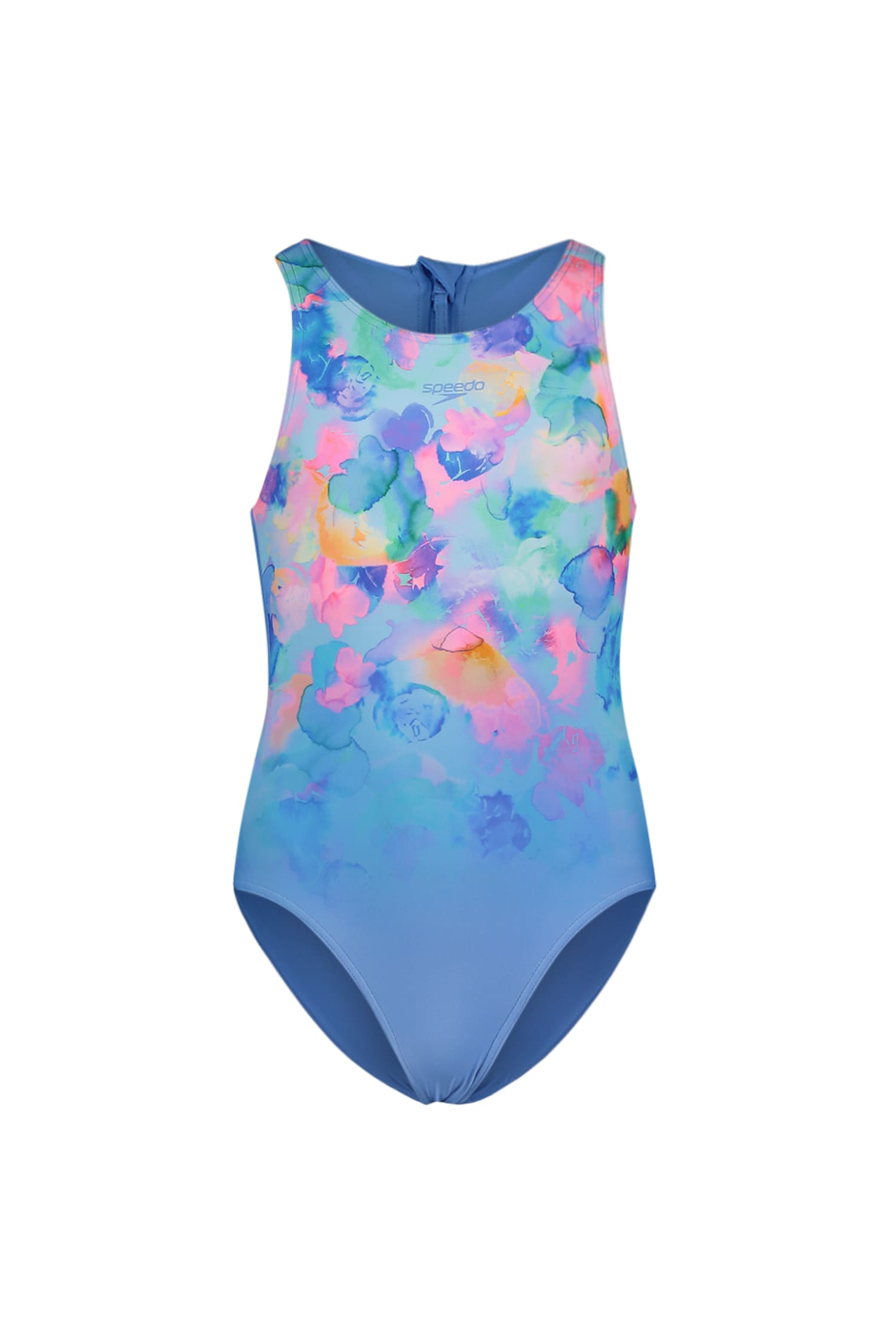 Image of speedo Hydrasuit Print Mädchen Badeanzug Blau, , Größe: 152