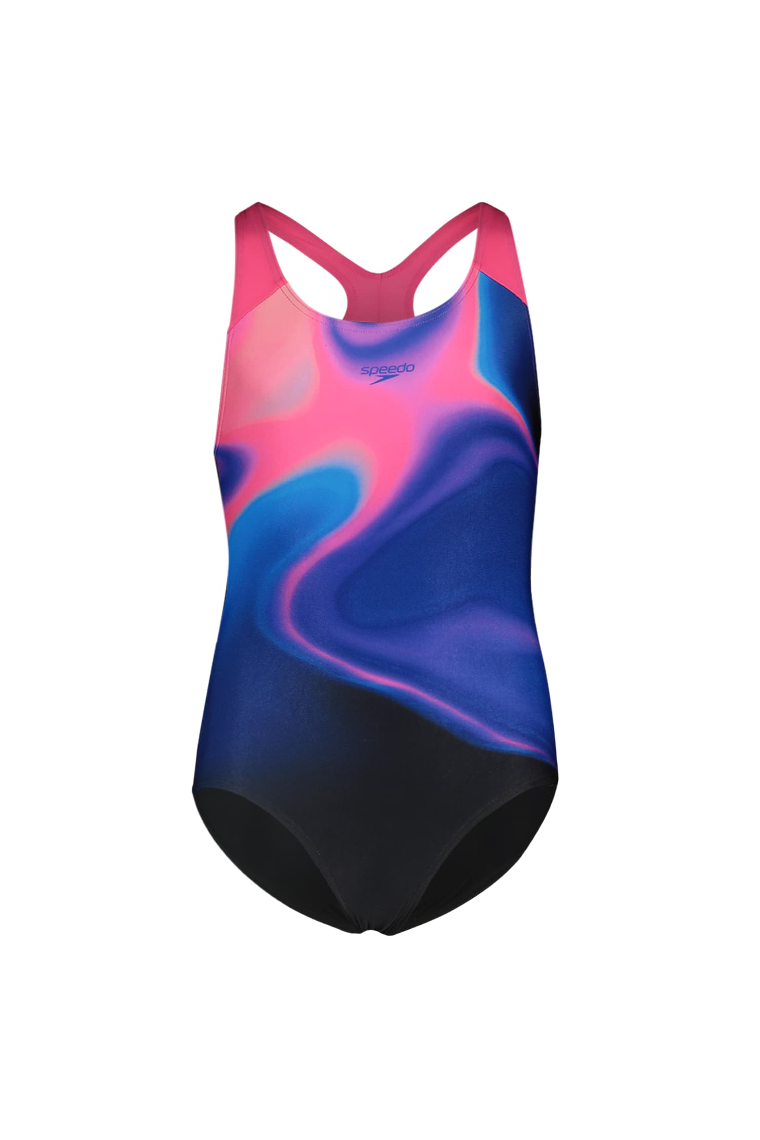 speedo Splashback Print Mädchen Badeanzug Blau, , Größe: 140