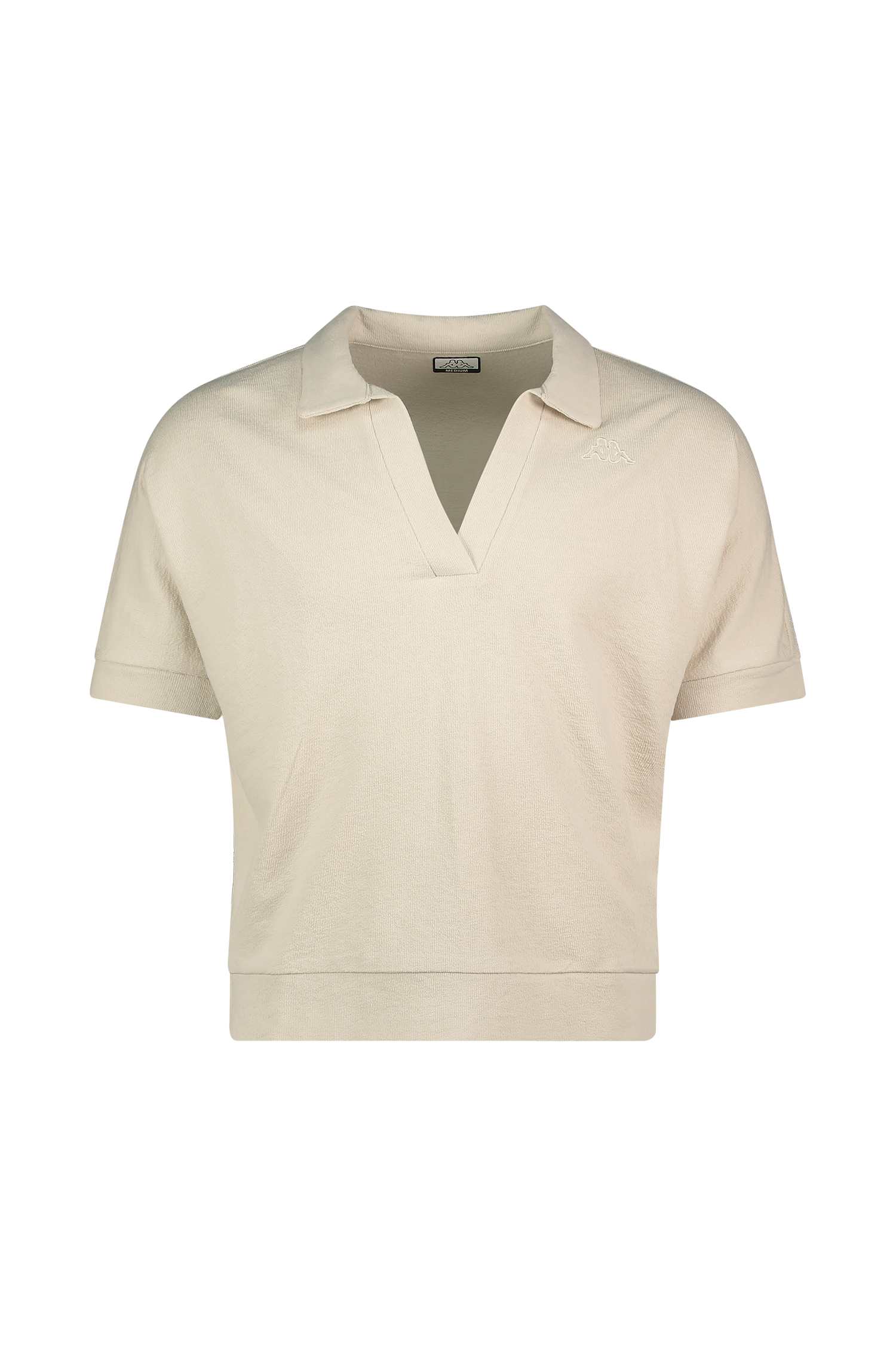 Kappa Irene Jacquard Damen Poloshirt Beige, Damen, Größe: M