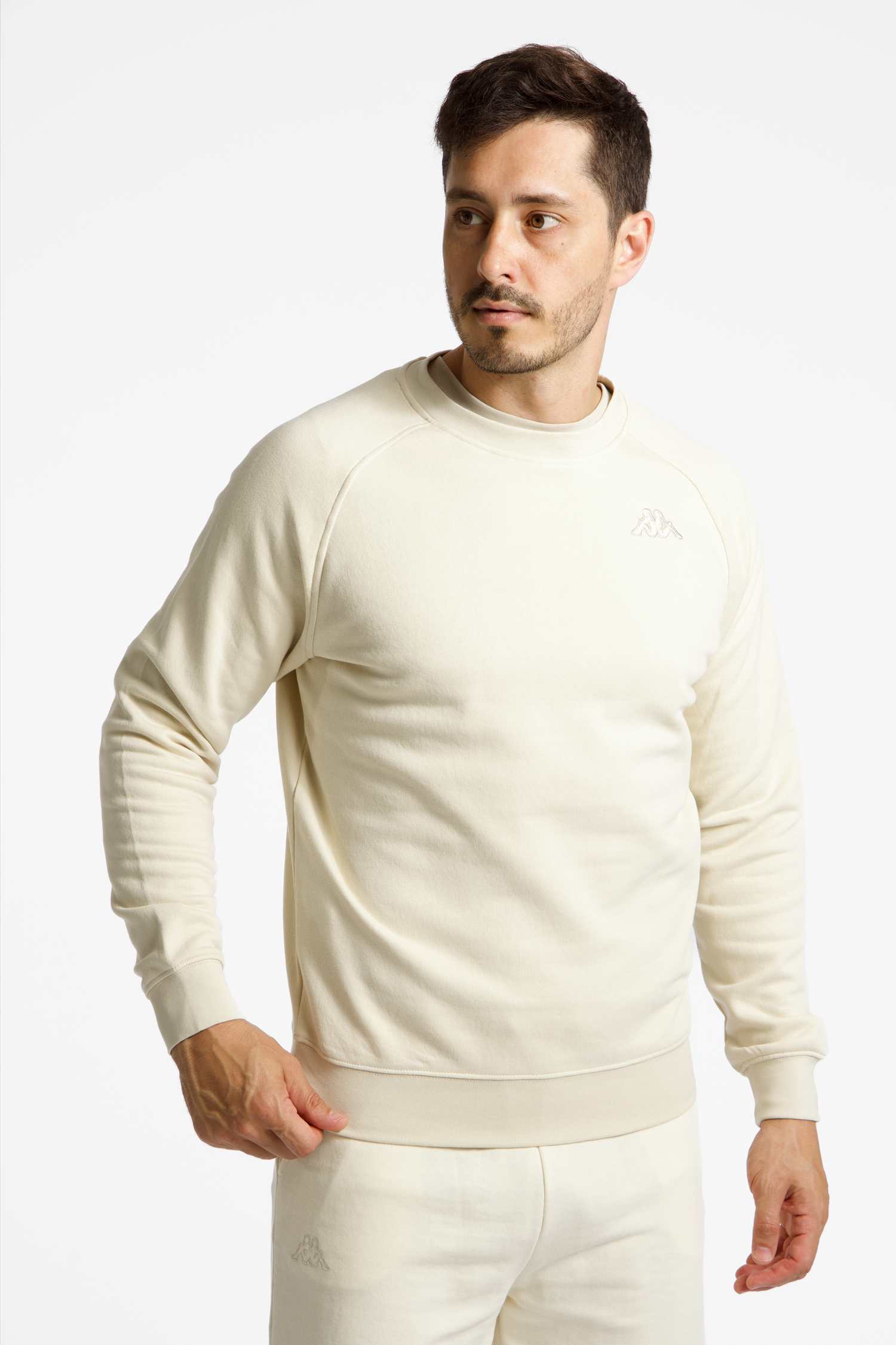 Image of Kappa Logo Korpo Caimali Herren Pullover Beige, Herren, Größe: L