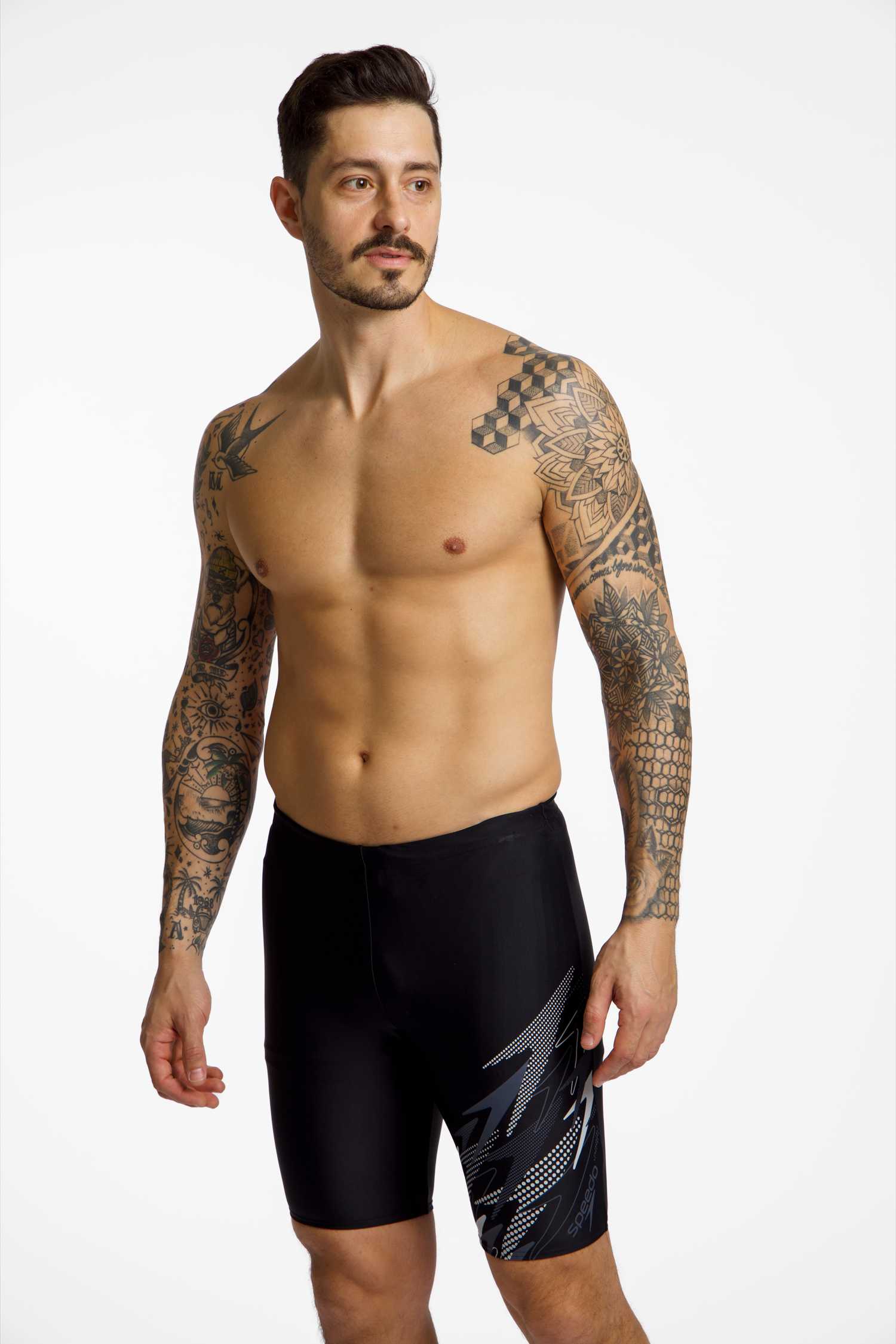 Image of speedo Medley Logo Jammer Herren Badehose Schwarz, Herren, Größe: 48