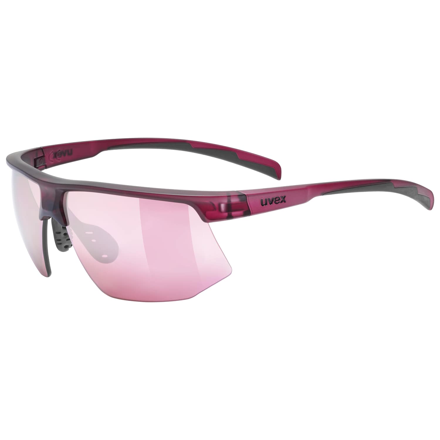 uvex aerios Sportbrille Rot, Herren, Größe: ONE SIZE