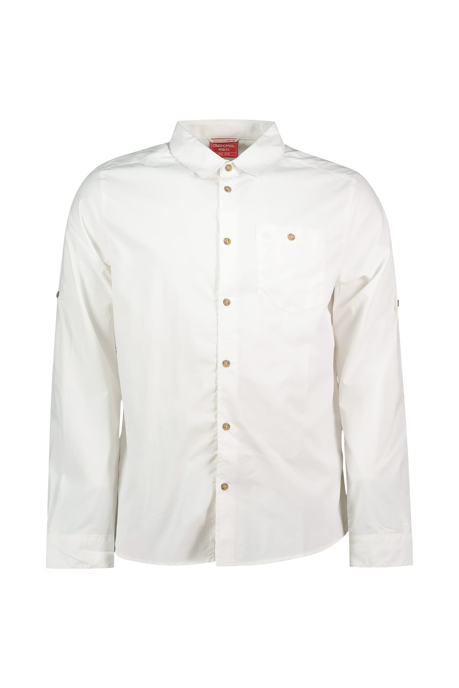Craghoppers NosiLife Anti-Insect Nuoro II Herren Wanderhemd Weiss, Herren, Größe: M
