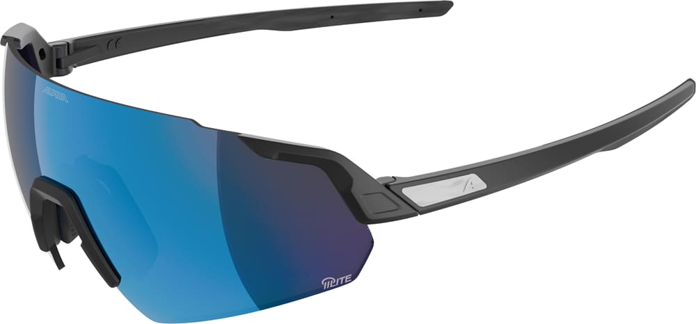 ALPINA Turbo Air Q-Lite Sportbrille Schwarz, Herren, Größe: ONE SIZE