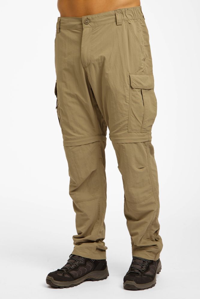 Craghoppers NosiLife Anti-Insect III Zip-Off Kurzgrösse Herren Wanderhose Beige, Herren, Größe: 50K
