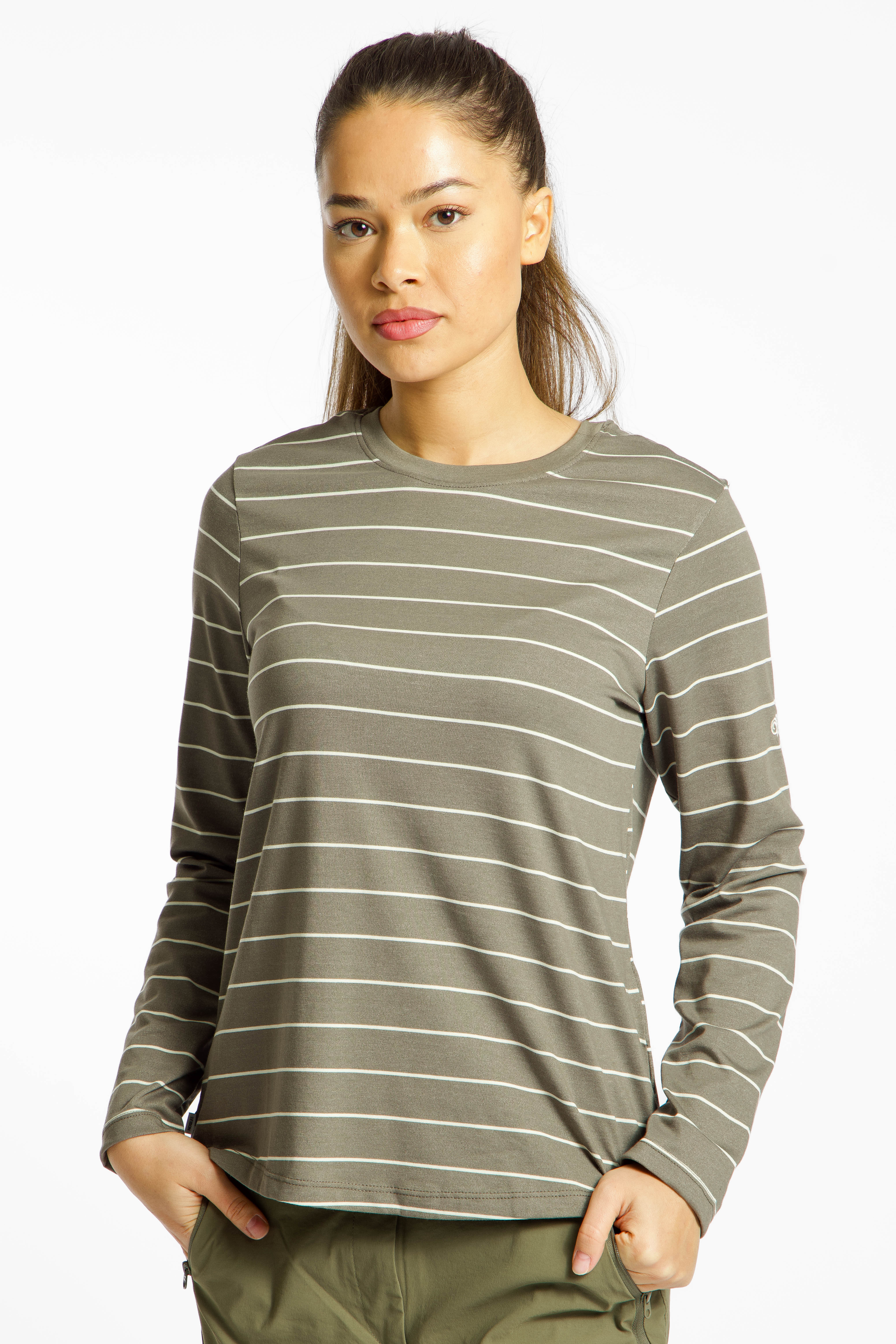 Image of Craghoppers NosiLife Anti-Insect Akona Damen Longsleeve Braun, Damen, Größe: 34