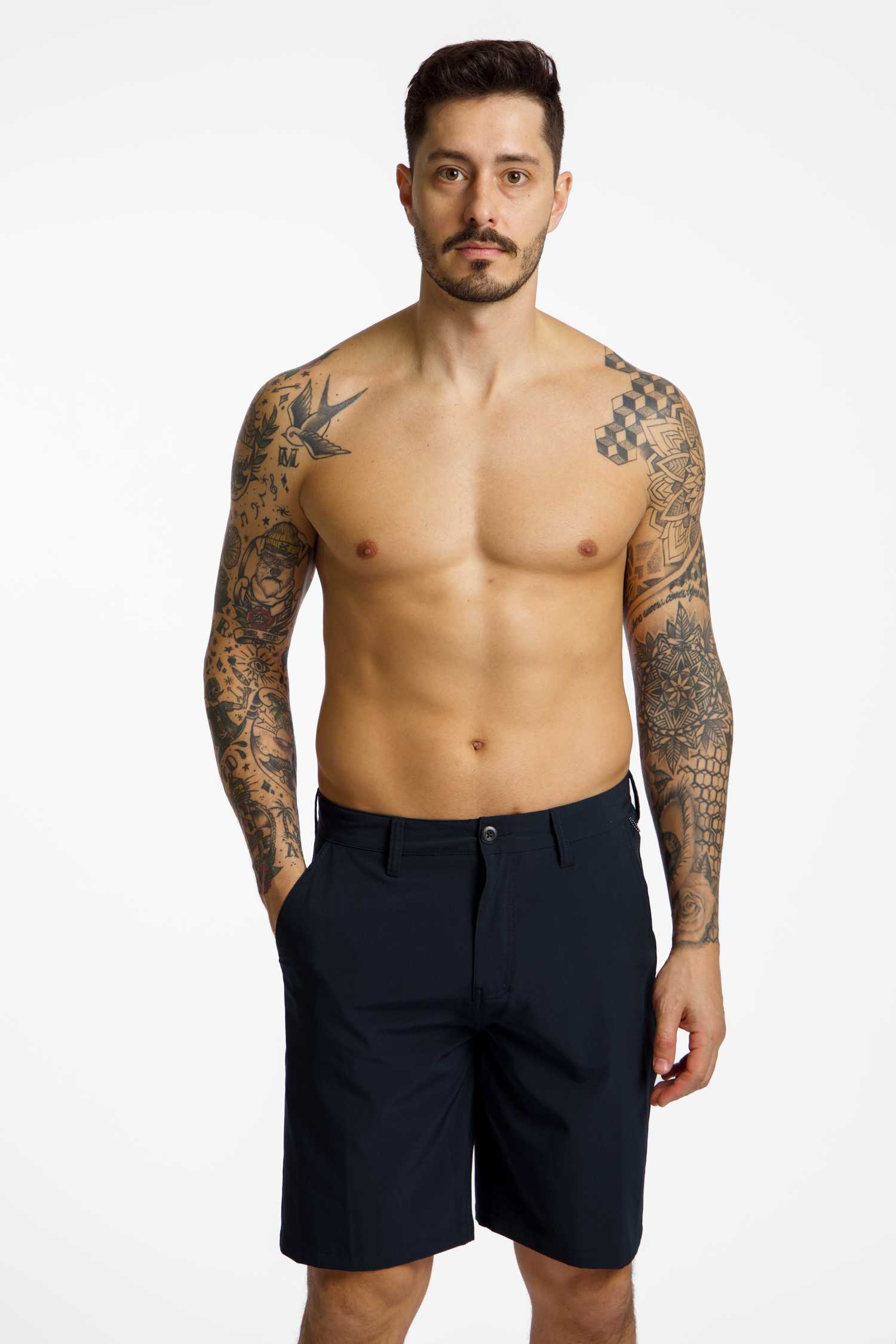 Image of Quiksilver Union Amphibien 20" Herren Short Schwarz, Herren, Größe: 32
