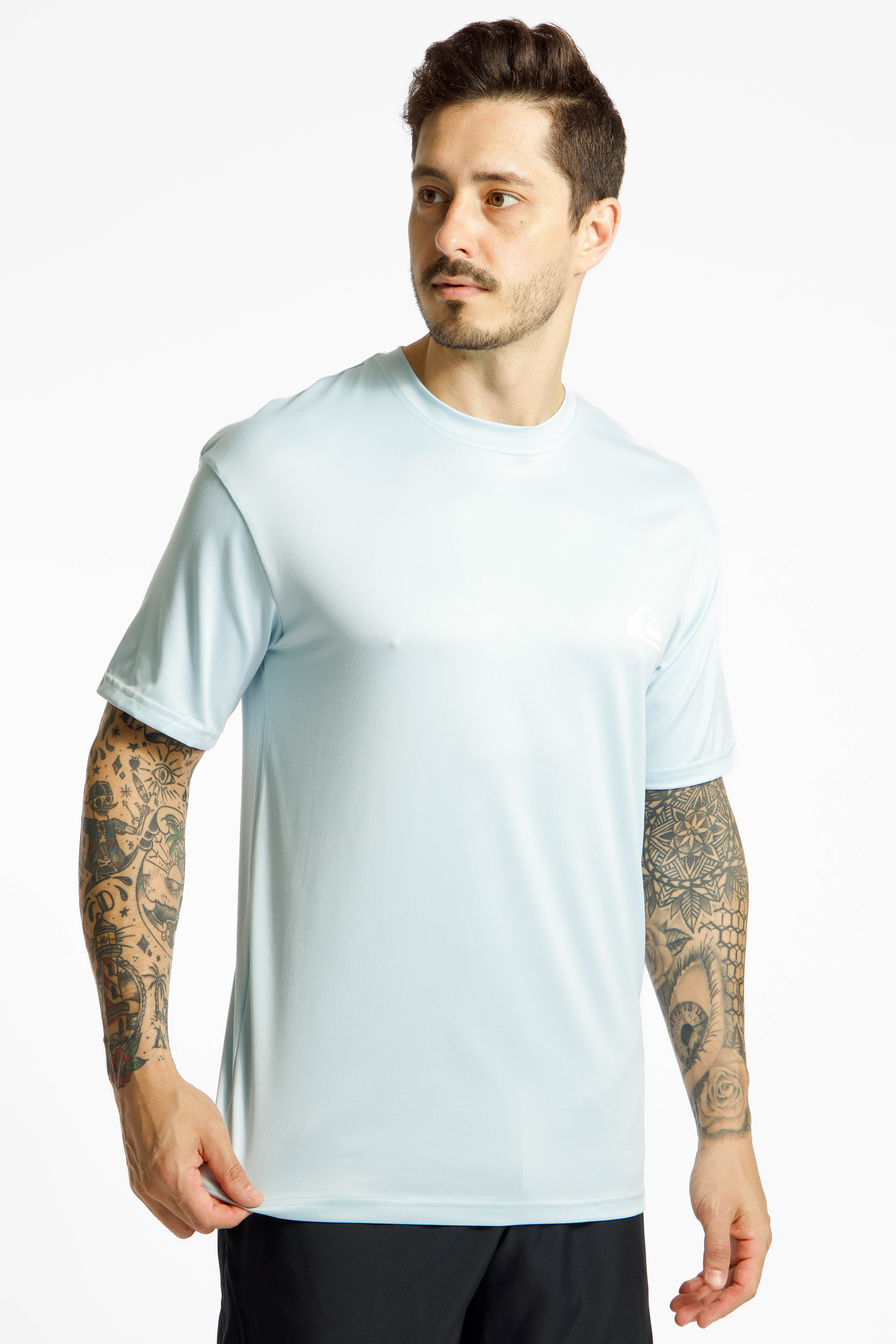 Image of Quiksilver Everyday Surf 50+ Herren Lycra Shirt Blau, Herren, Größe: M