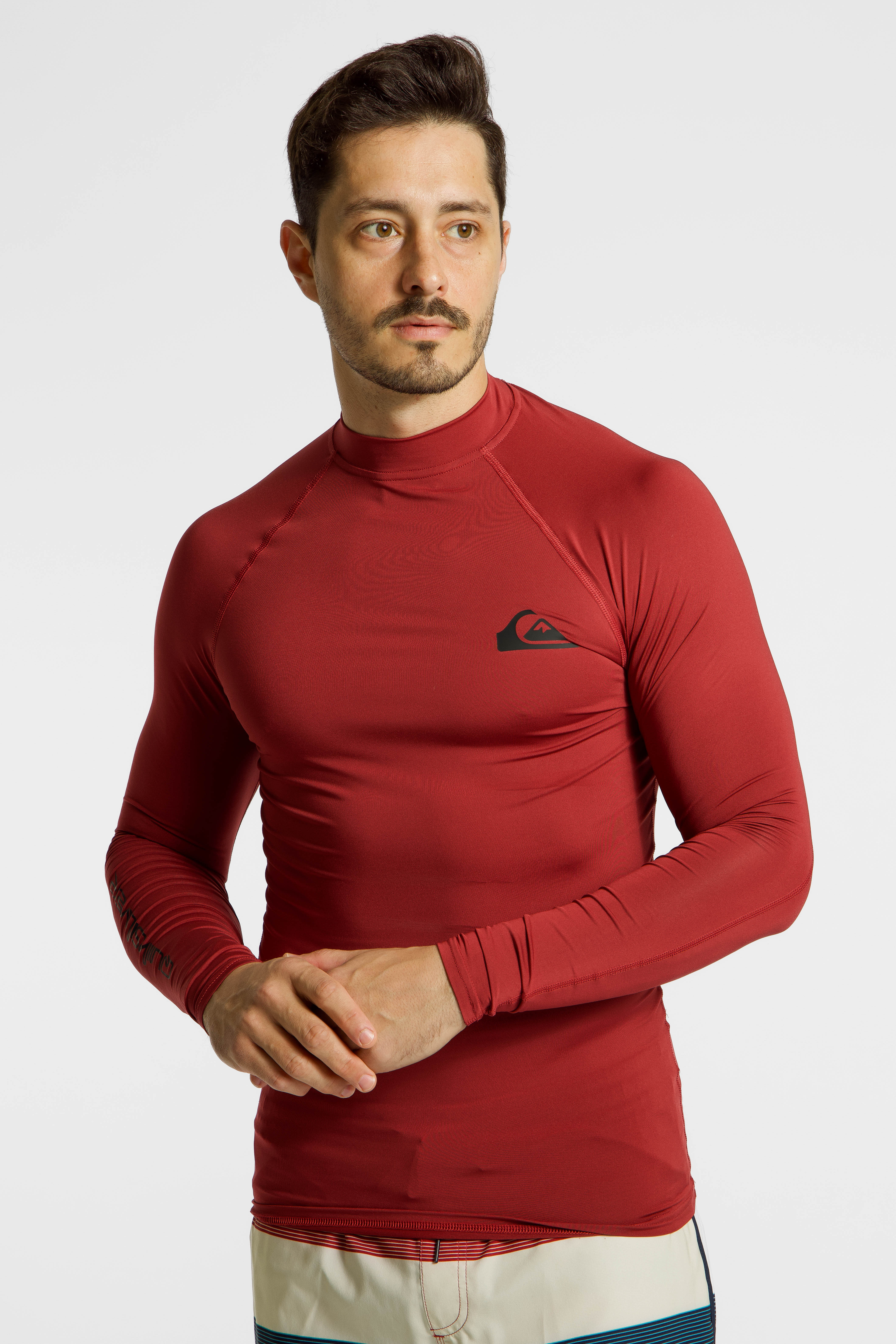 Quiksilver Everyday 50+ Herren Lycra Shirt Rot, Herren, Größe: XXL
