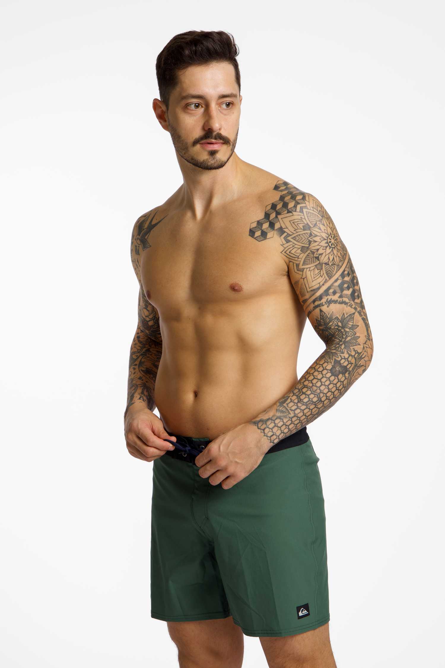 Image of Quiksilver Surfsilk Kaimana 16" Herren Badeshort Grün, Herren, Größe: 31