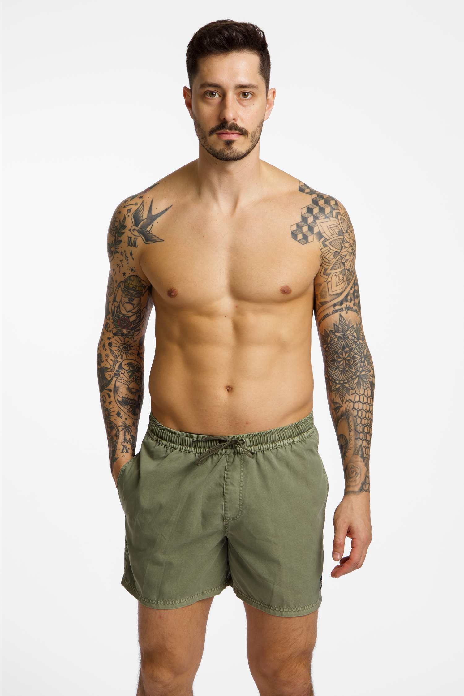 Image of Quiksilver Everyday Surfwash Volley 15" Herren Badeshort Grün, Herren, Größe: S