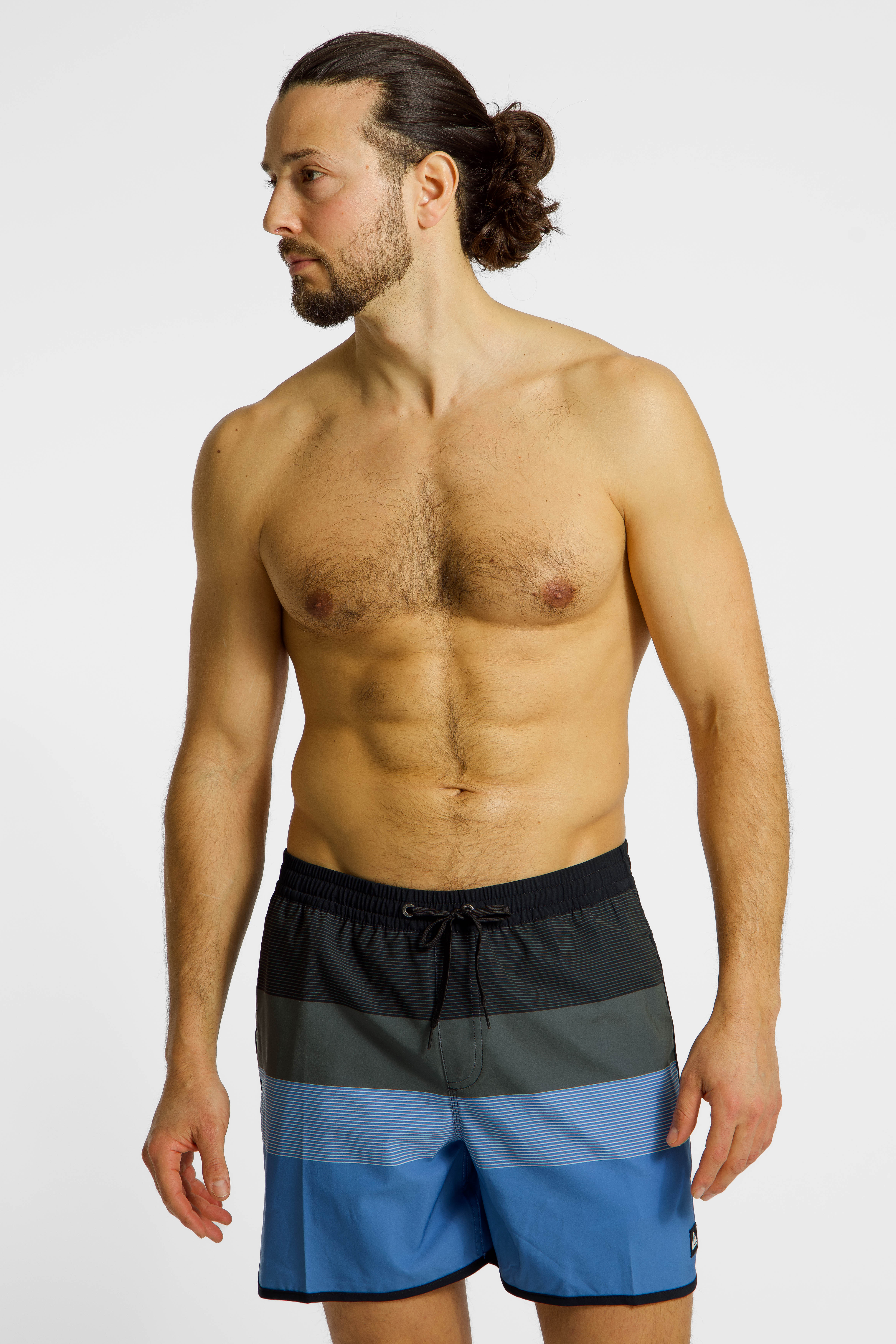 Quiksilver Stretch Scallop Volley 16" Herren Badeshort Blau, Herren, Größe: XXL