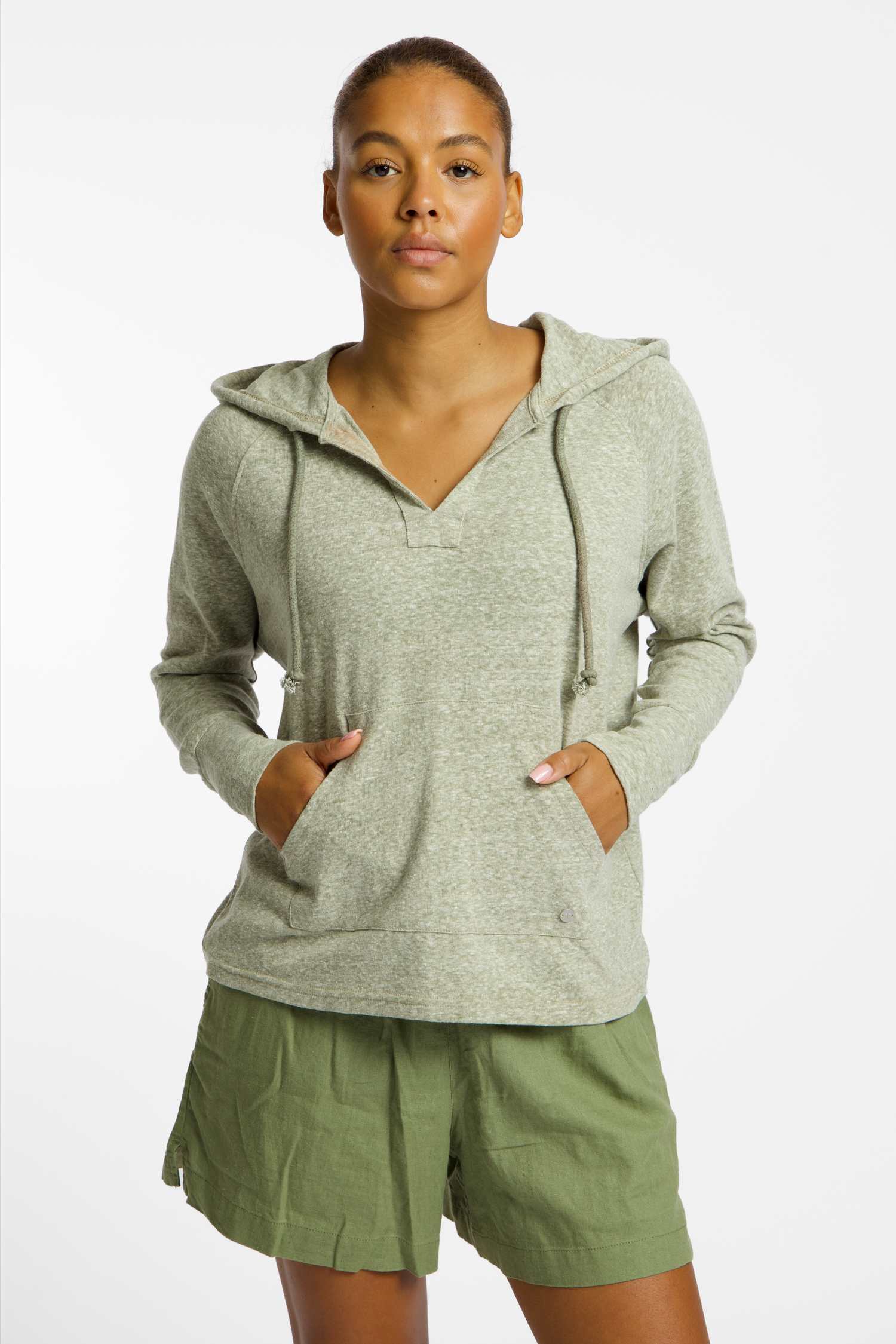 Roxy Destination Surf Damen Hoodie Grün, Damen, Größe: XS