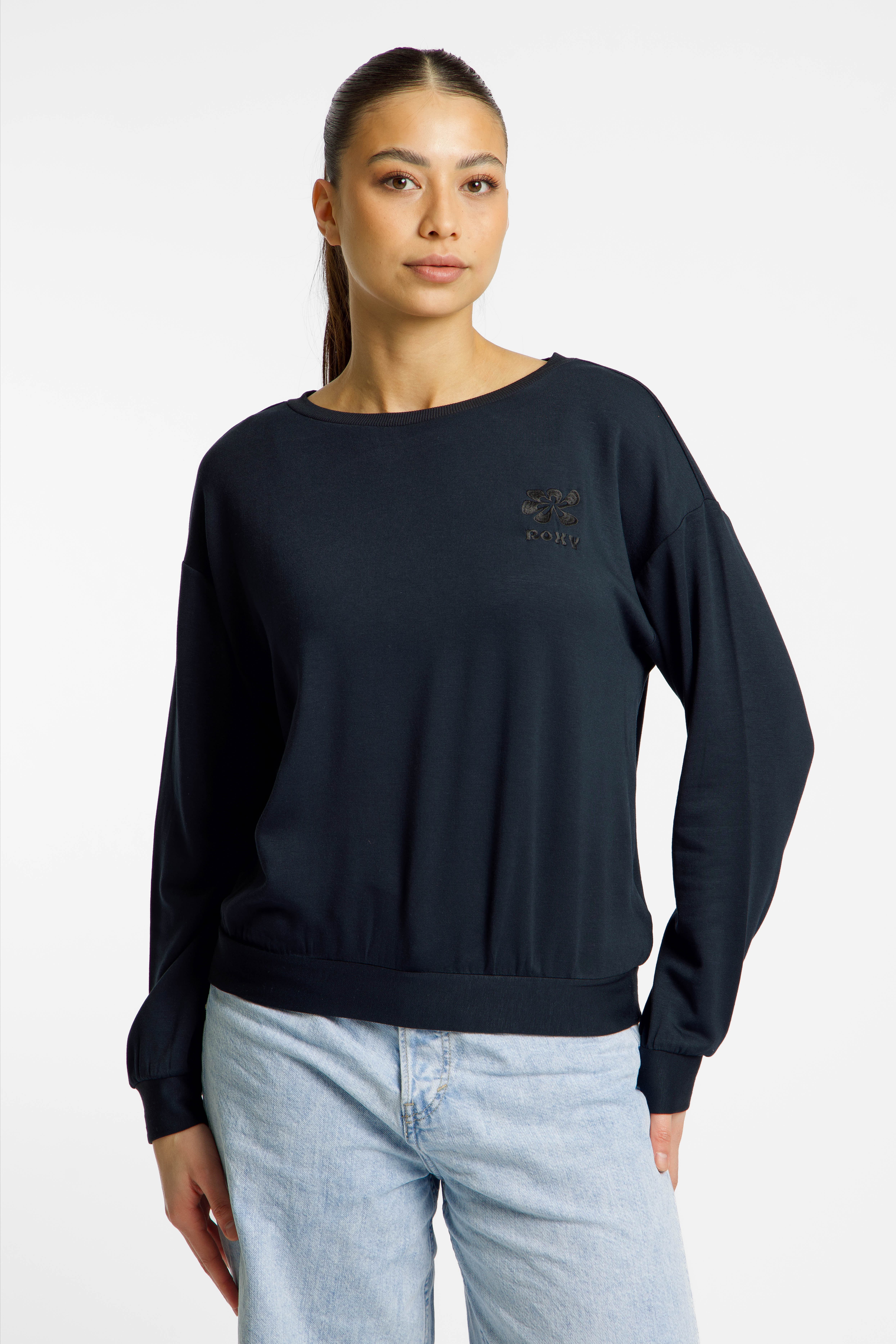 Roxy Surfing By Moonlight Damen Longsleeve Schwarz, Damen, Größe: M