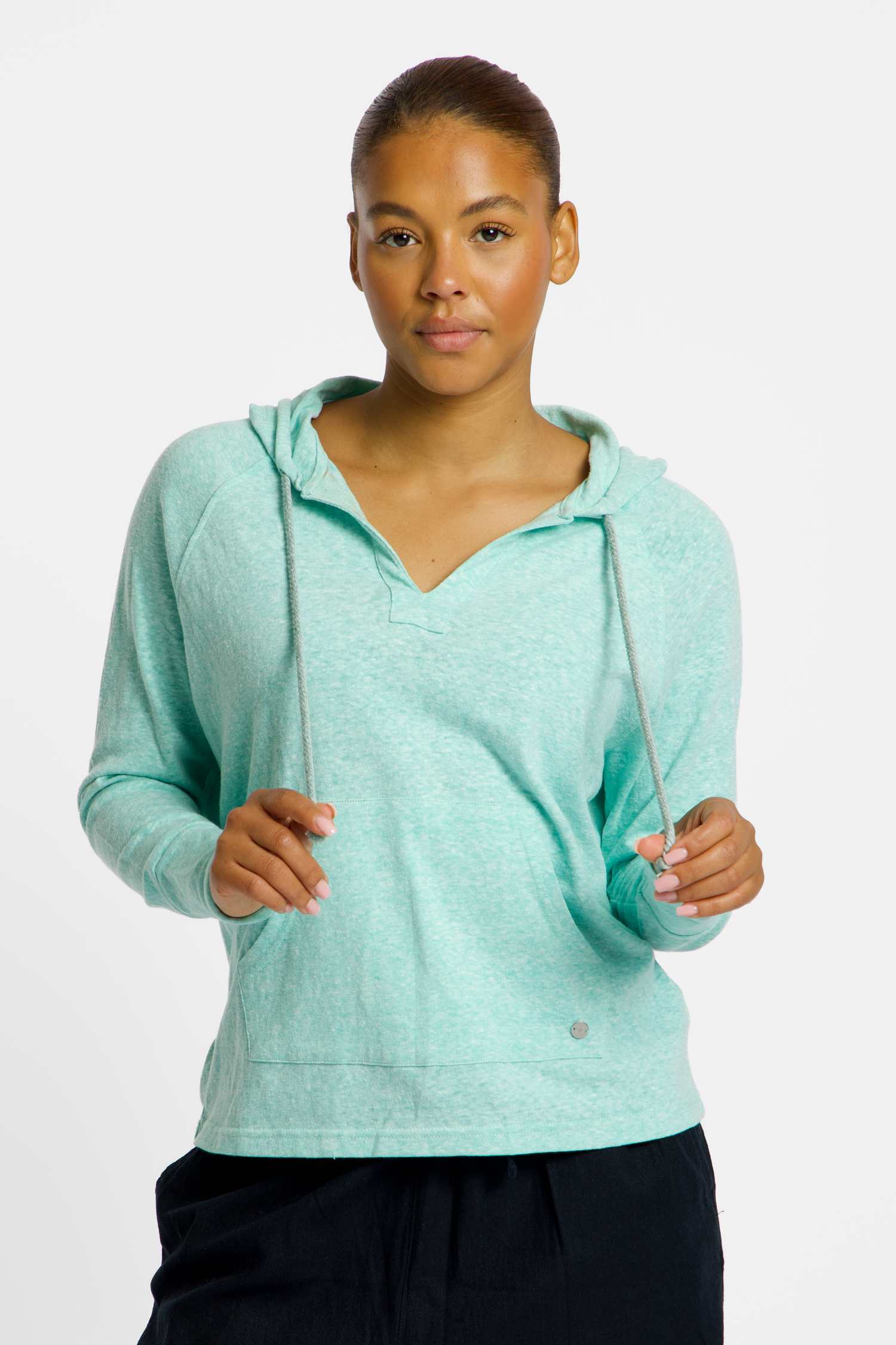 Roxy Destination Surf Damen Hoodie Blau, Damen, Größe: S