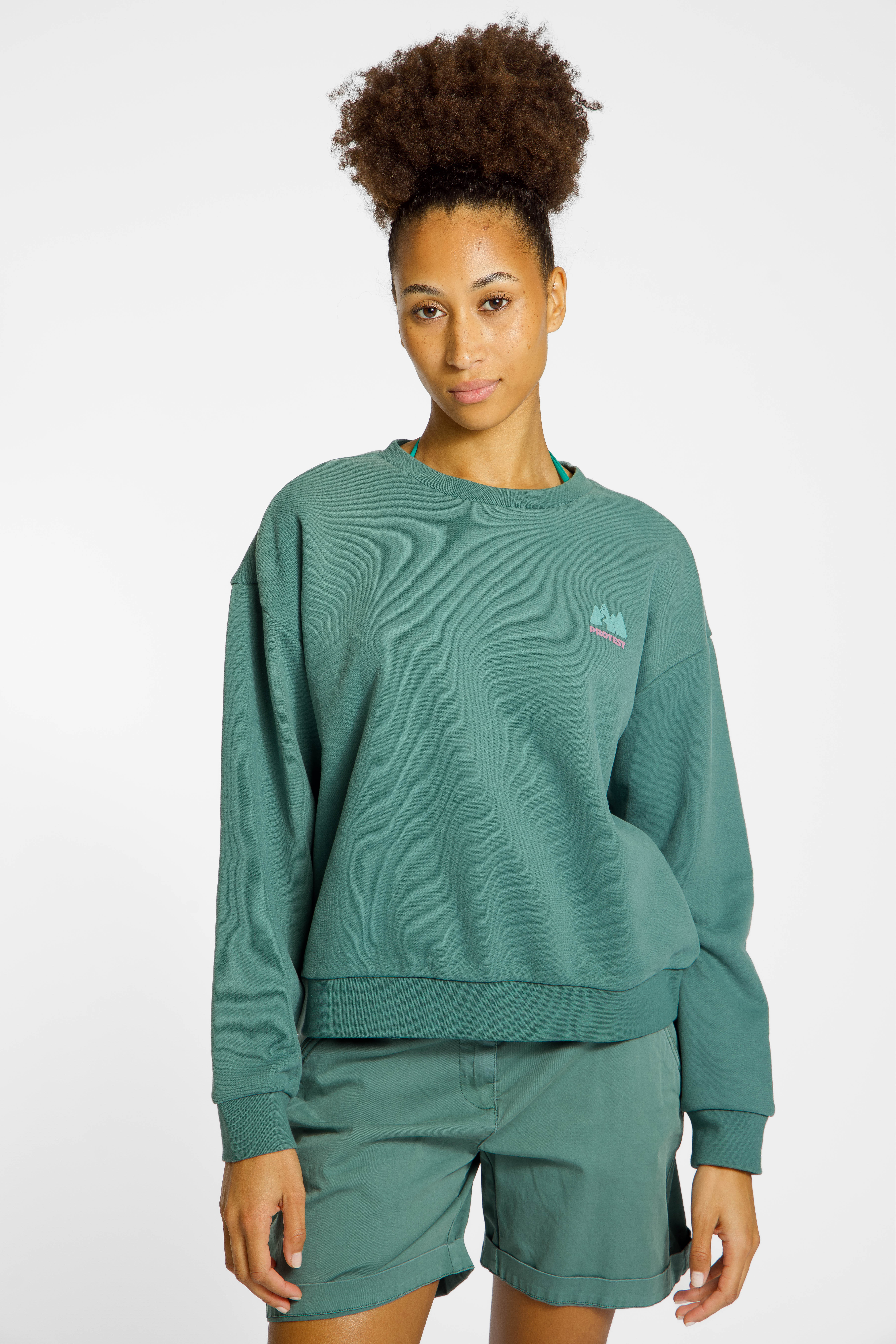 PROTEST PRTCover Damen Pullover Grün, Damen, Größe: 38