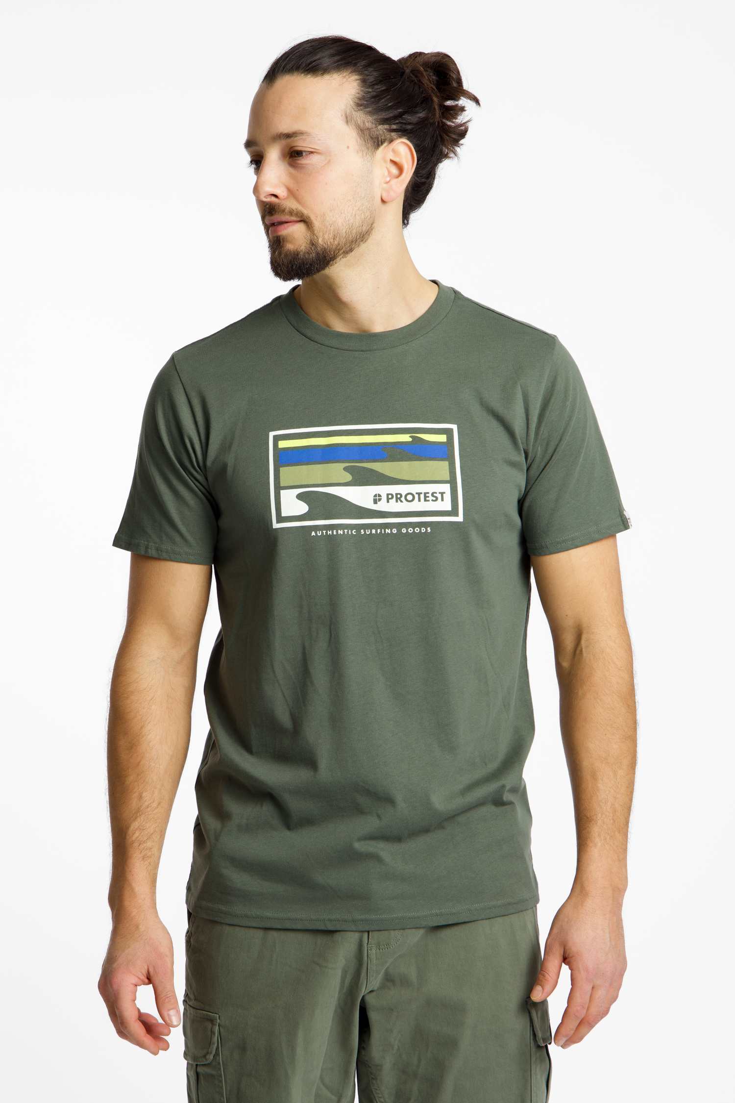 Image of PROTEST PRTHanwell Herren T-Shirt Grün, Herren, Größe: S