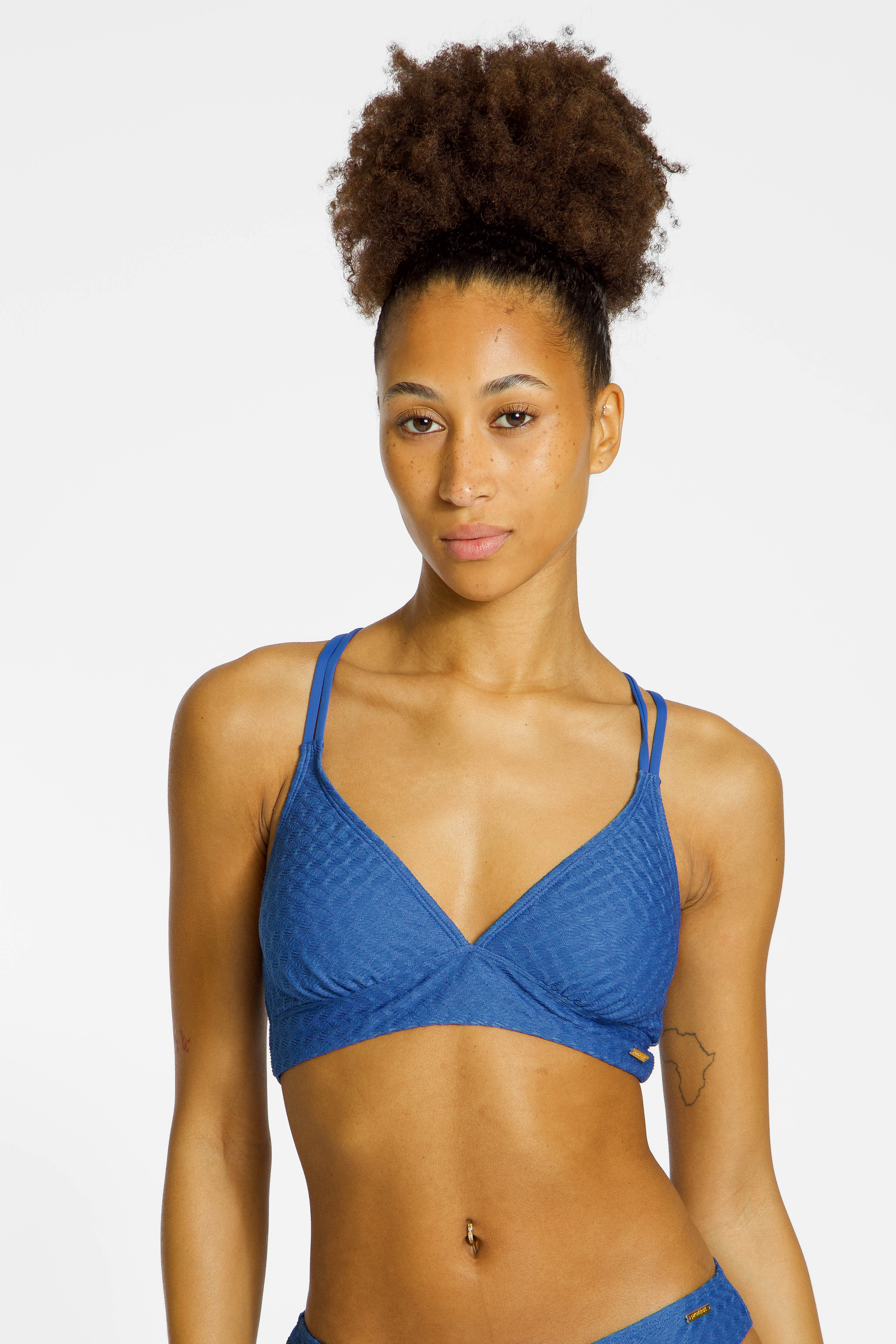 PROTEST MIXChubs B-Cup Damen Bikini Top Blau, Damen, Größe: 40