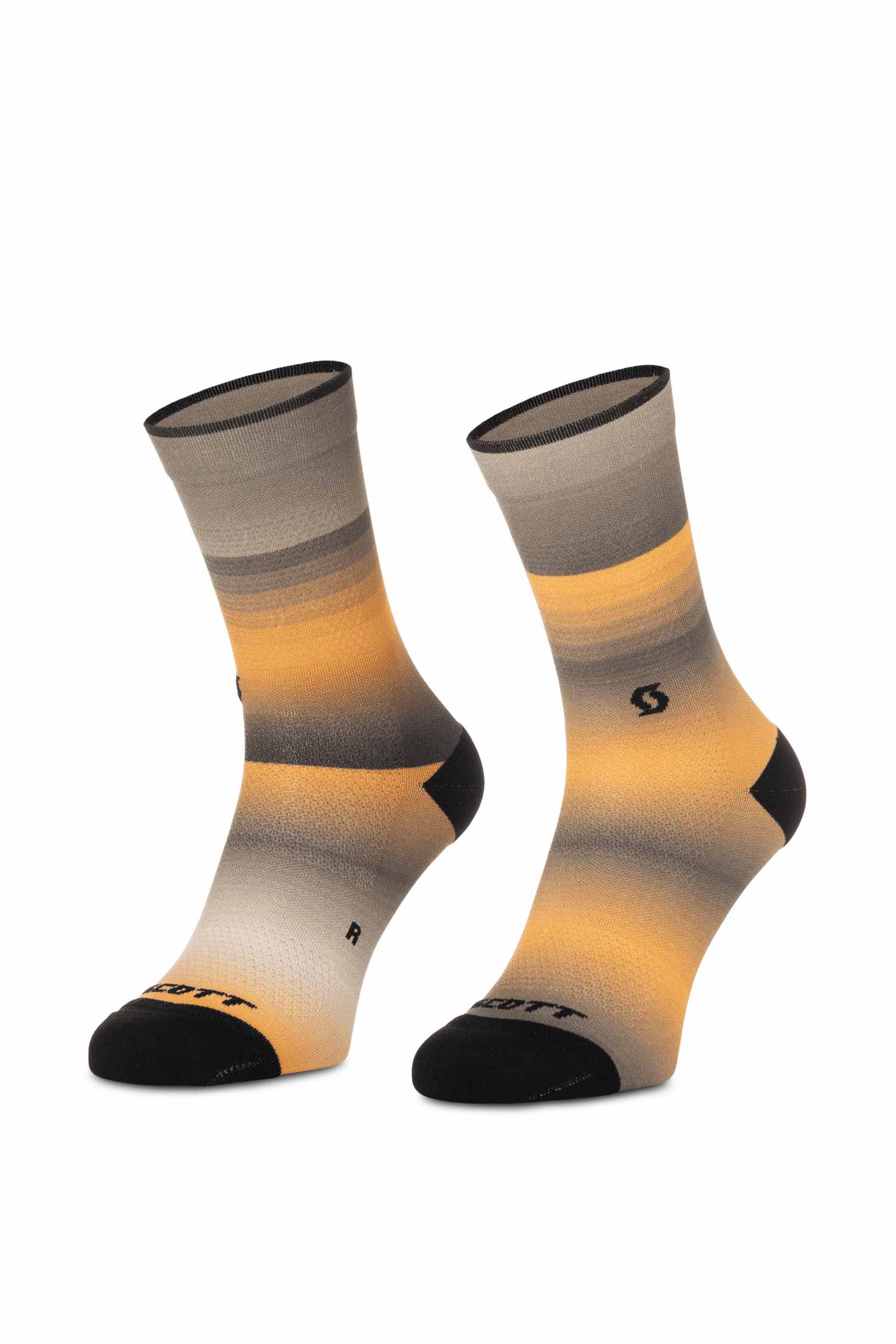 SCOTT Gradient Stripes 36-47 Bikesocken Beige, Herren, Größe: S