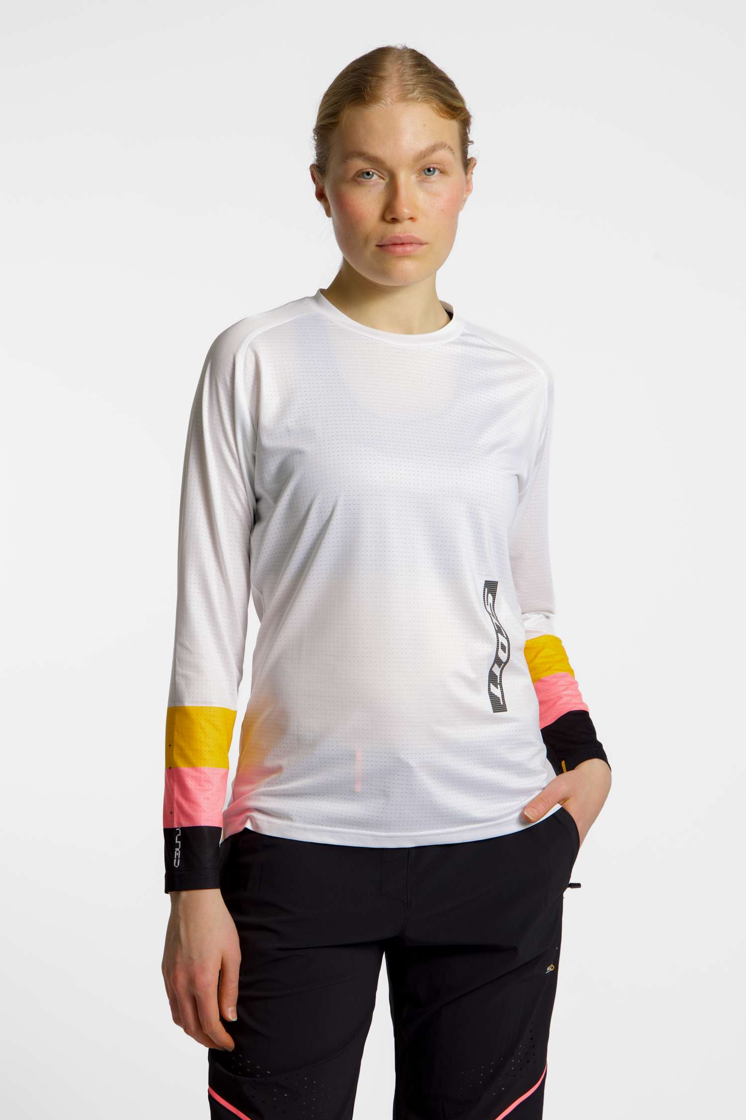 SCOTT Tuned LS Damen Biketrikot Weiss, Damen, Größe: S