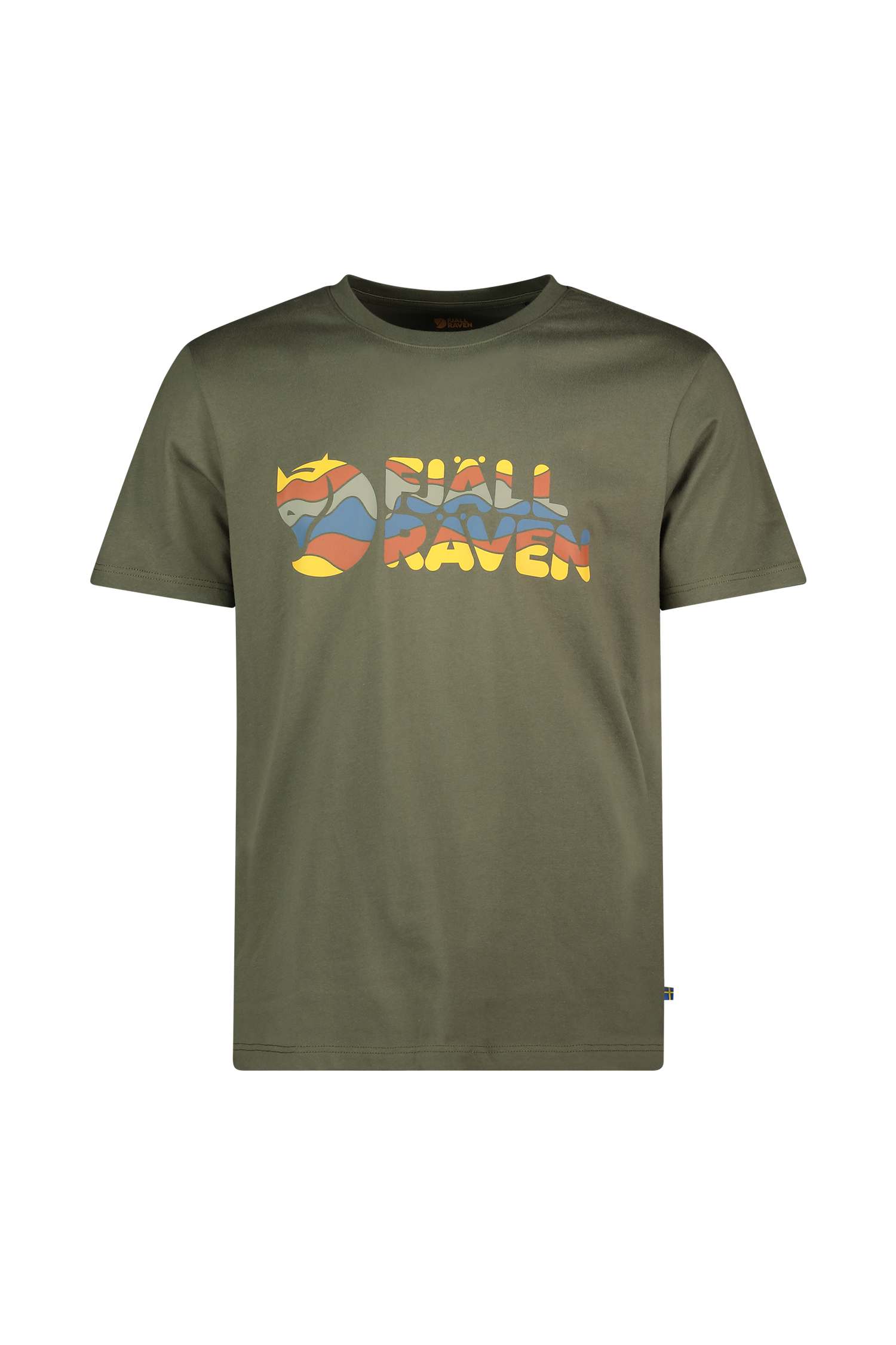 Fjällräven Multicolor Logo Herren T-Shirt Grün, Herren, Größe: M