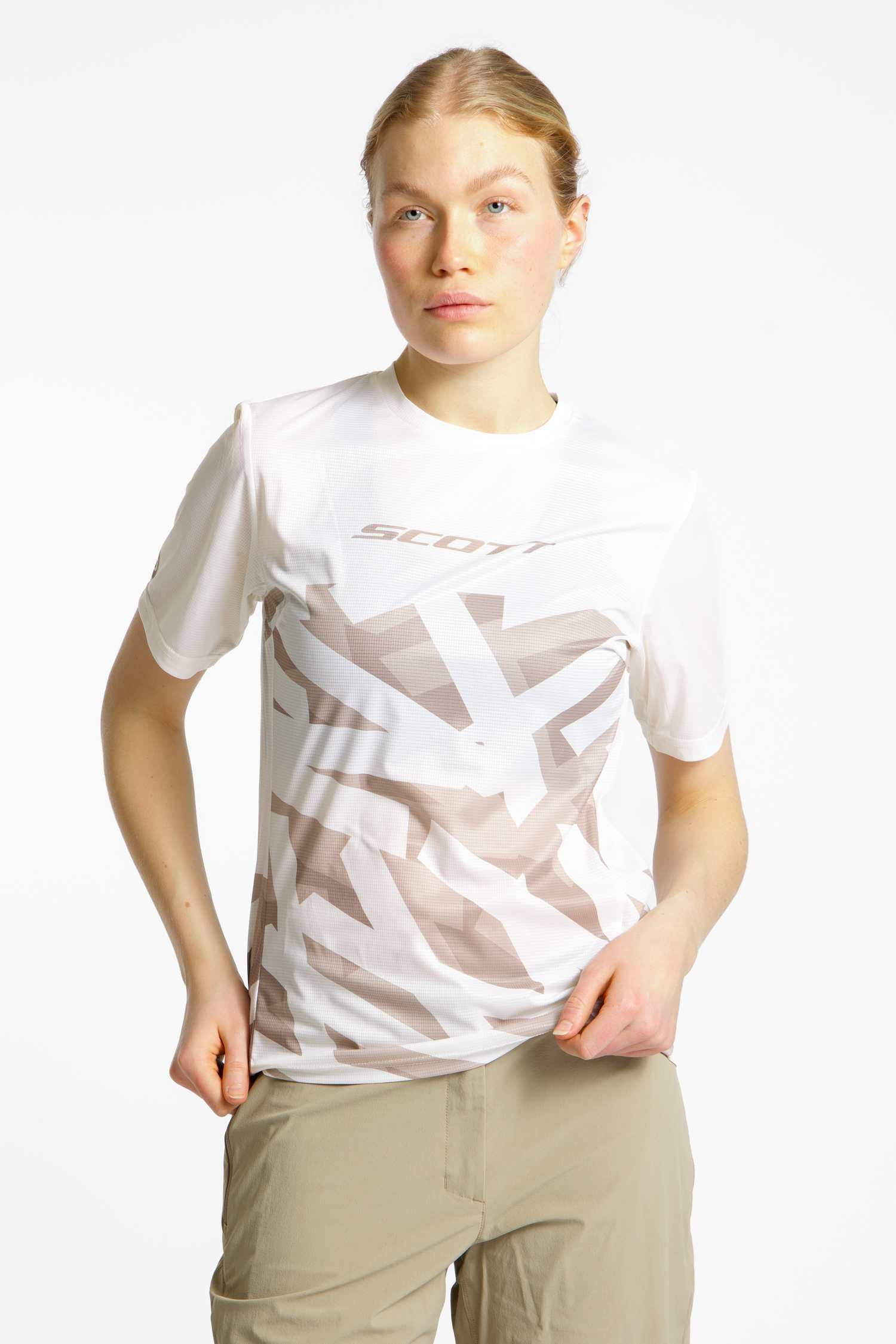 SCOTT Vertic LT Damen Biketrikot Weiss, Damen, Größe: M