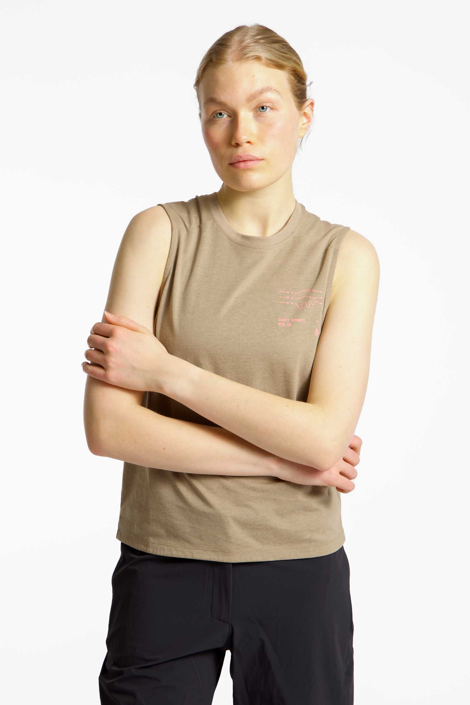 SCOTT Vertic DRI Damen Top Braun, Damen, Größe: M
