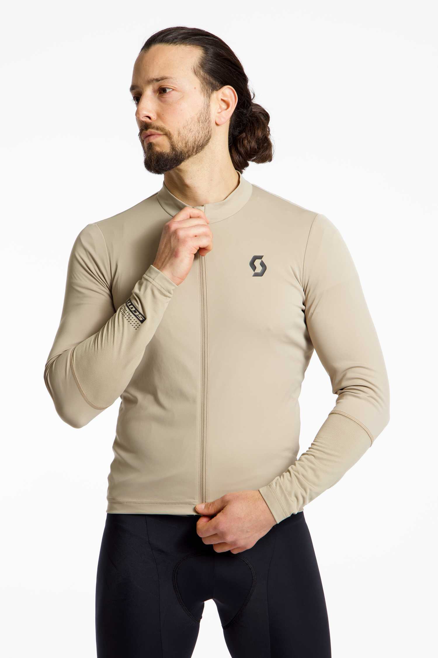 SCOTT Endurance LS Herren Biketrikot Beige, Herren, Größe: XL