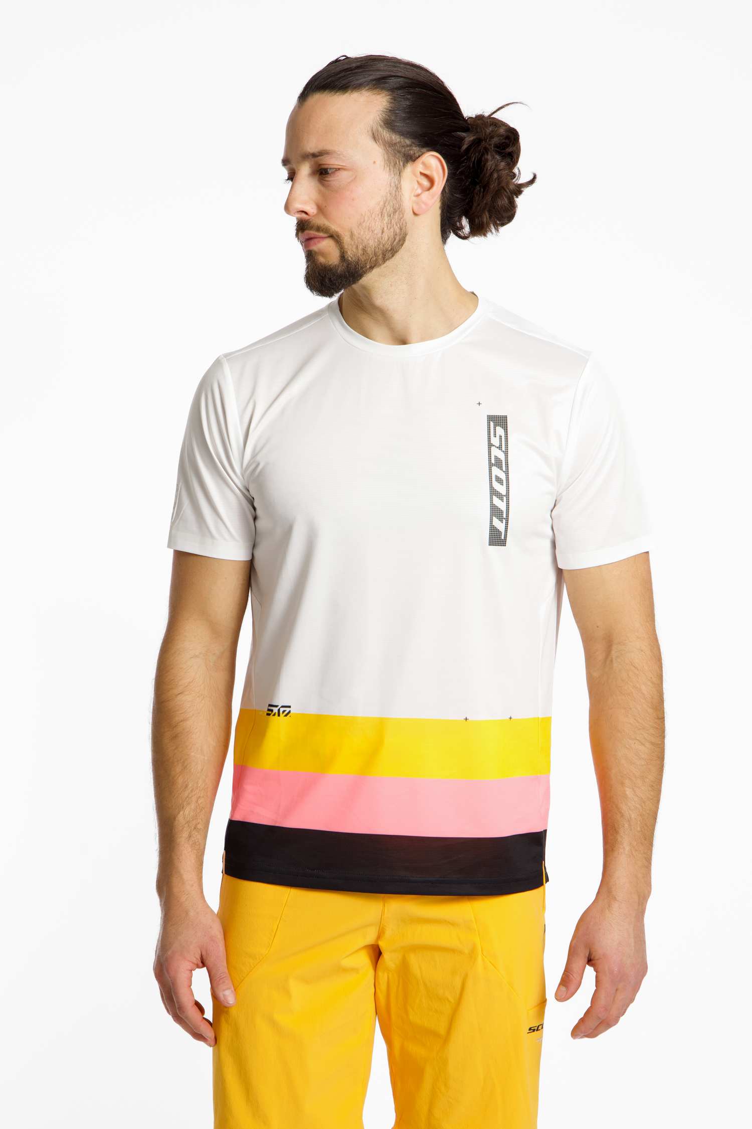 SCOTT Tuned SL Herren Biketrikot Weiss, Herren, Größe: S