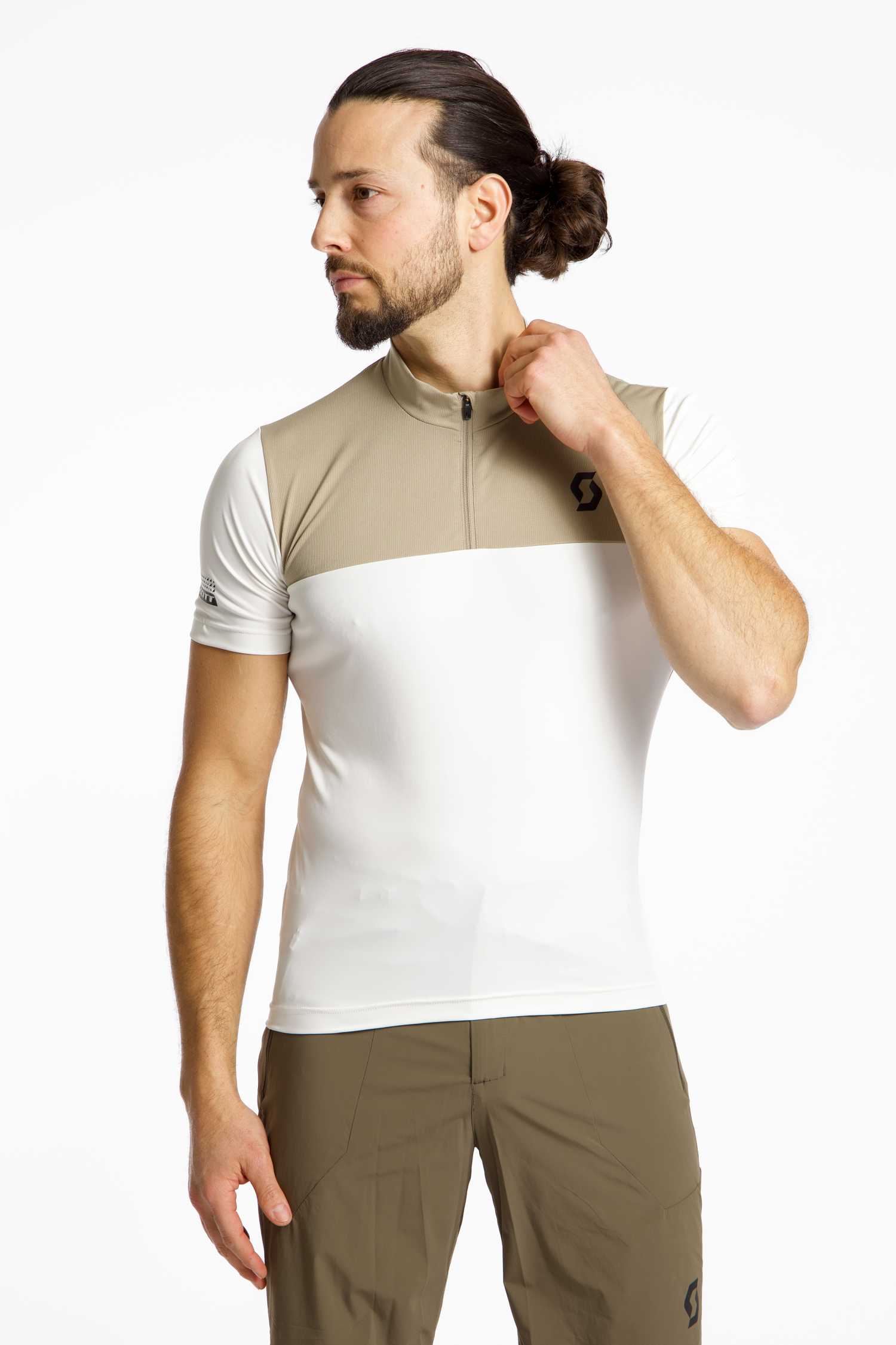 SCOTT Endurance LT Herren Biketrikot Weiss, Herren, Größe: M