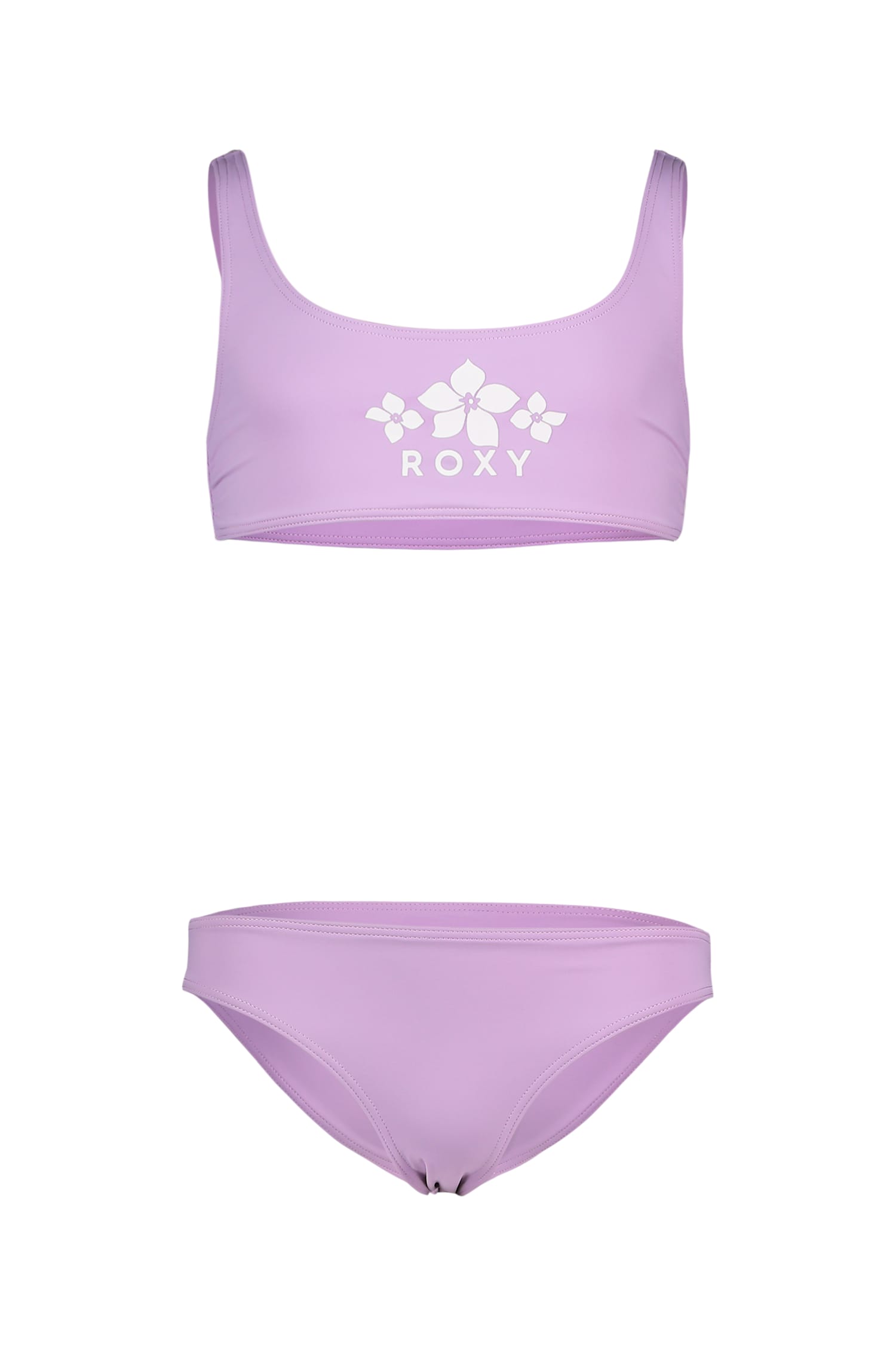 Roxy Solid Active Bralette Mädchen Bikini Lila, , Größe: 128
