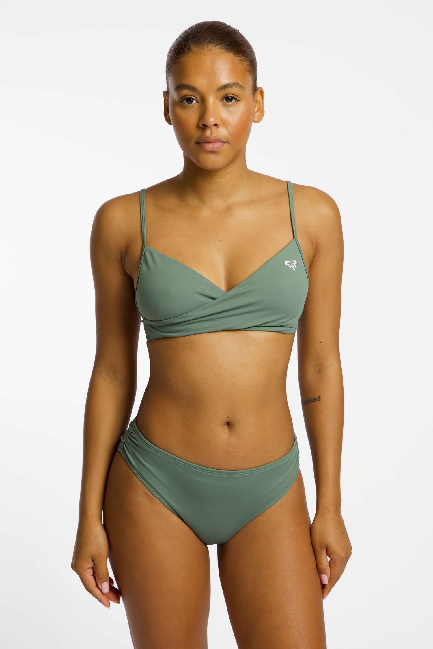 Image of Roxy Love Triangle A-C Cup Damen Bikini Grün, Damen, Größe: L