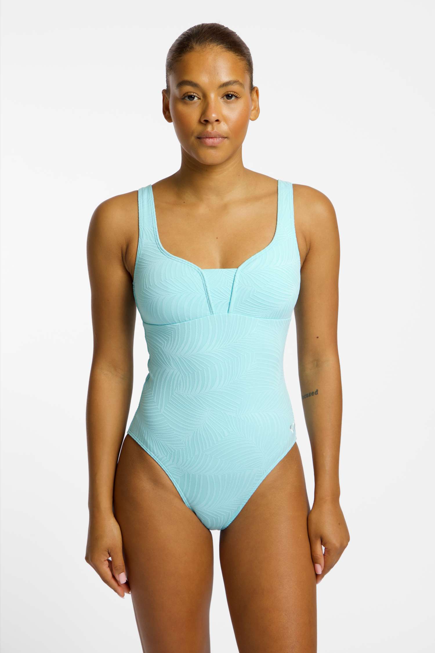 Image of Roxy Palm Dreams Damen Badeanzug Blau, Damen, Größe: L