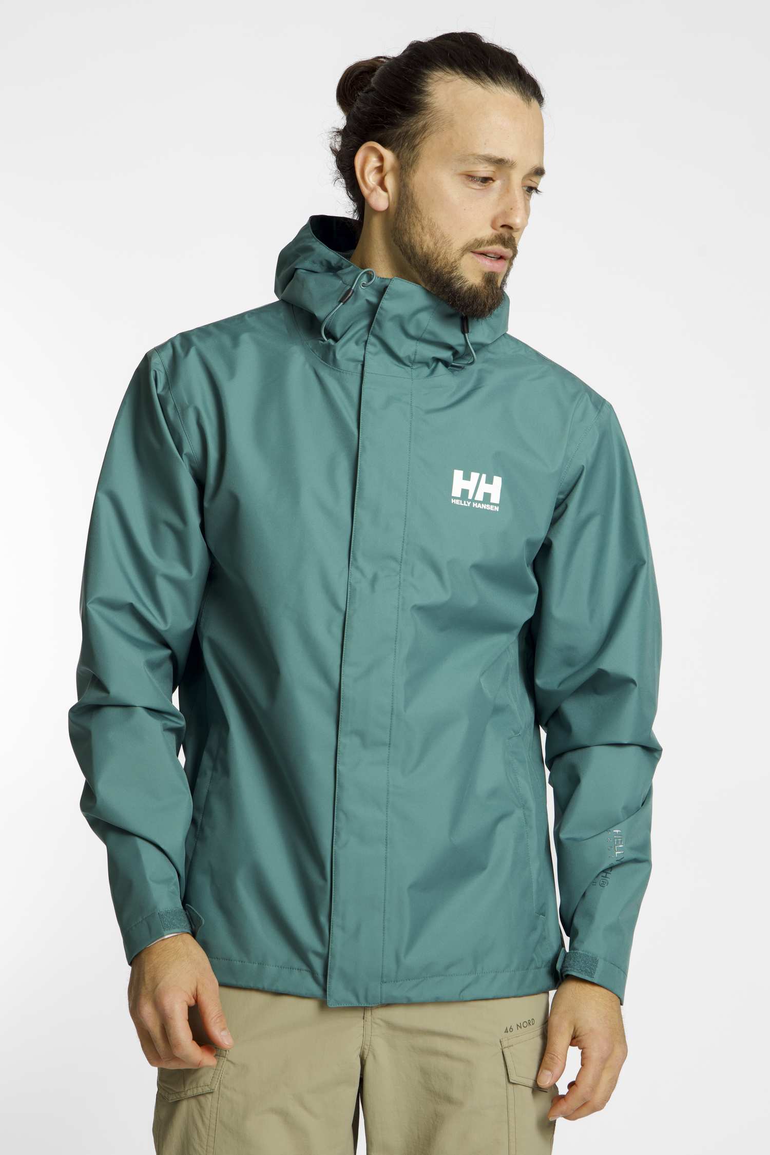 Image of Helly Hansen Seven Herren Regenjacke Grün, Herren, Größe: L