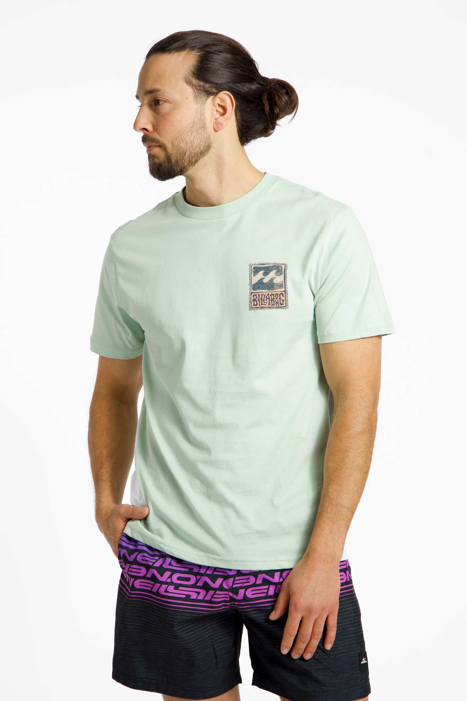 Image of Billabong Stamp Herren T-Shirt Grün, Herren, Größe: XXL