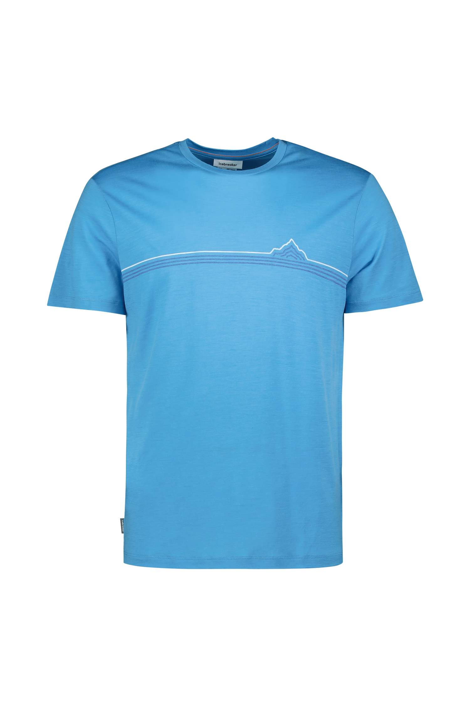 Image of icebreaker Merino 150 Tech Lite Range Stripes Herren T-Shirt Blau, Herren, Größe: XL