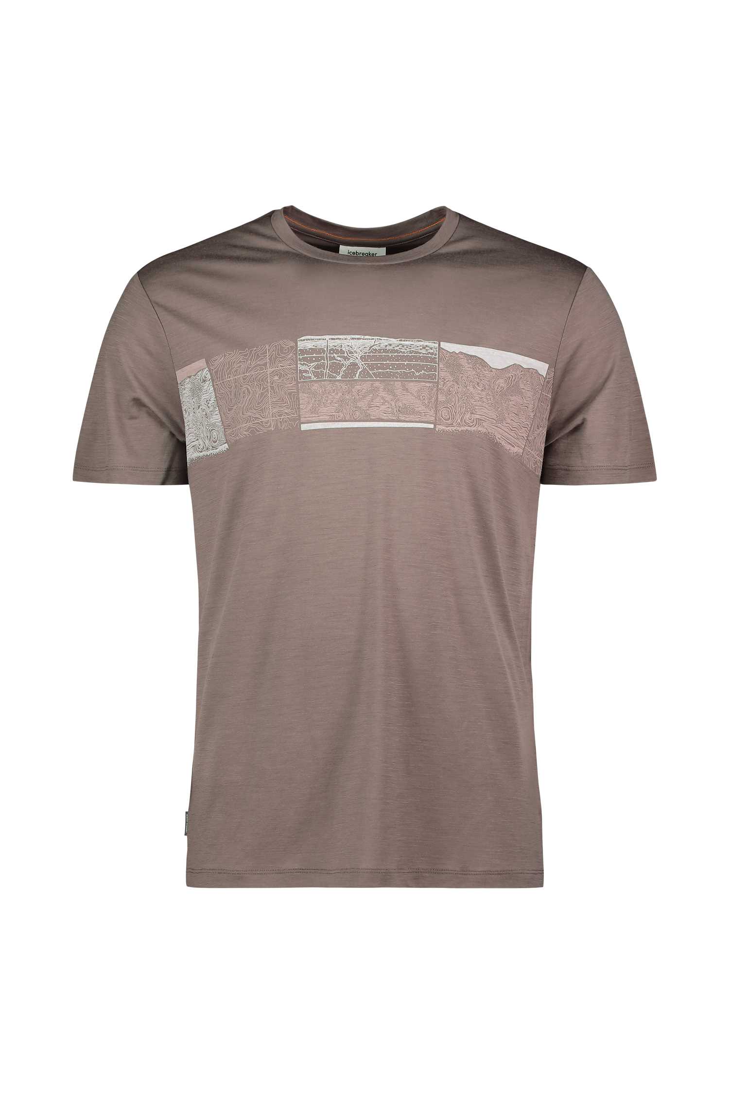 Image of icebreaker Merino 150 Tech Lite Elevation Line Herren T-Shirt Braun, Herren, Größe: M