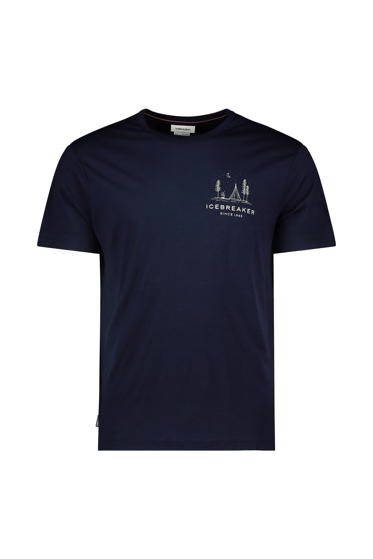 Image of icebreaker Merino 150 Tech Lite Peacefull Pass Herren T-Shirt Blau, Herren, Größe: L