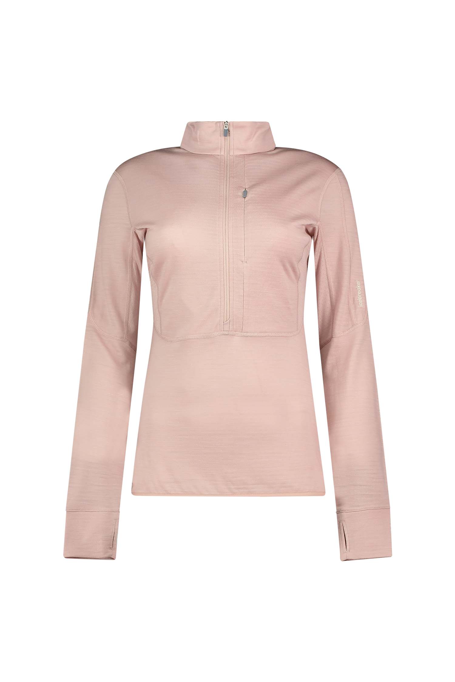 Image of icebreaker Merinomix 200 Realfleece™ Descender Half-Zip Damen Longsleeve Pink, Damen, Größe: L