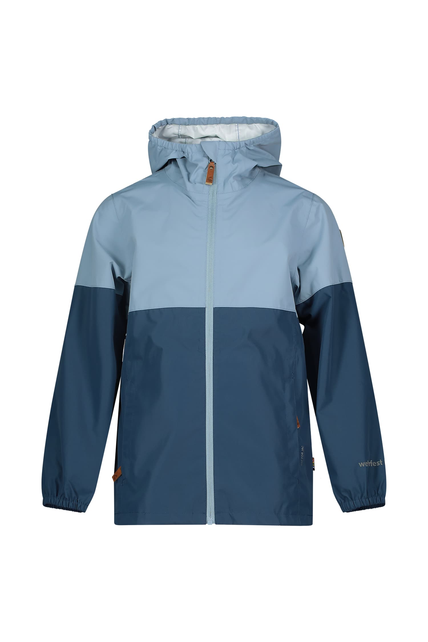 RUKKA Travellight Kinder Regenjacke Blau, , Größe: 164