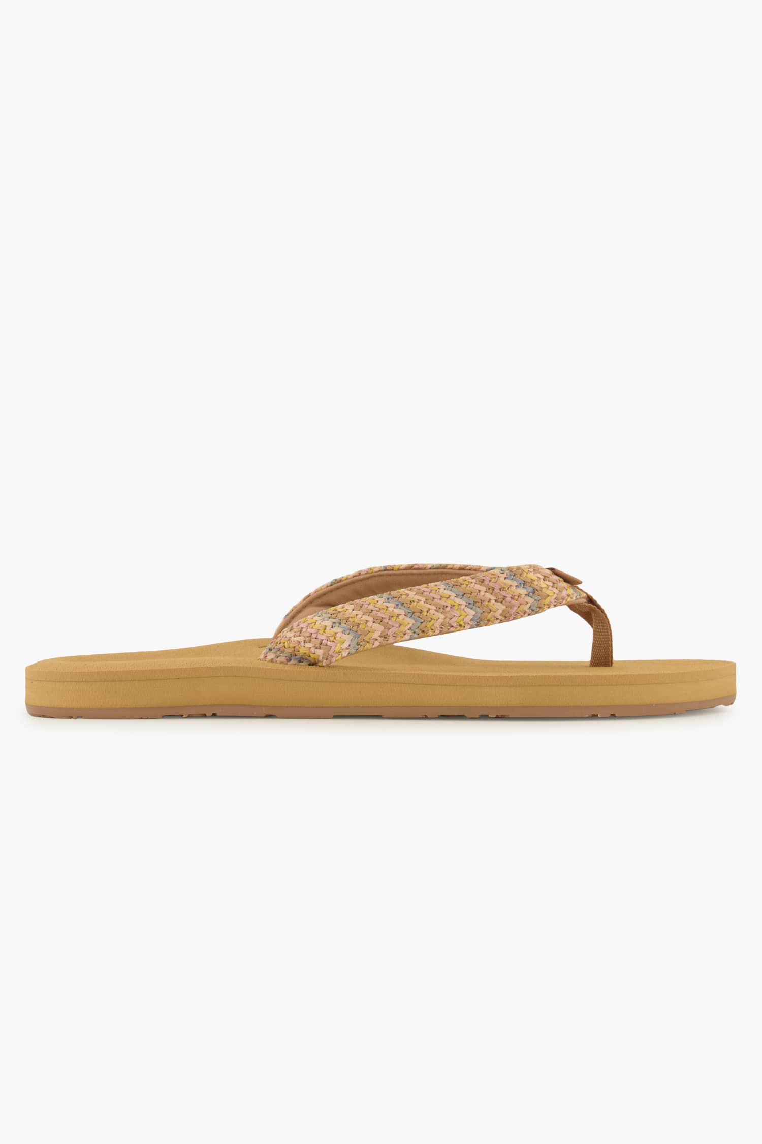 Roxy Porto Raffia Damen Flip Flop Braun, Damen, Größe: 39