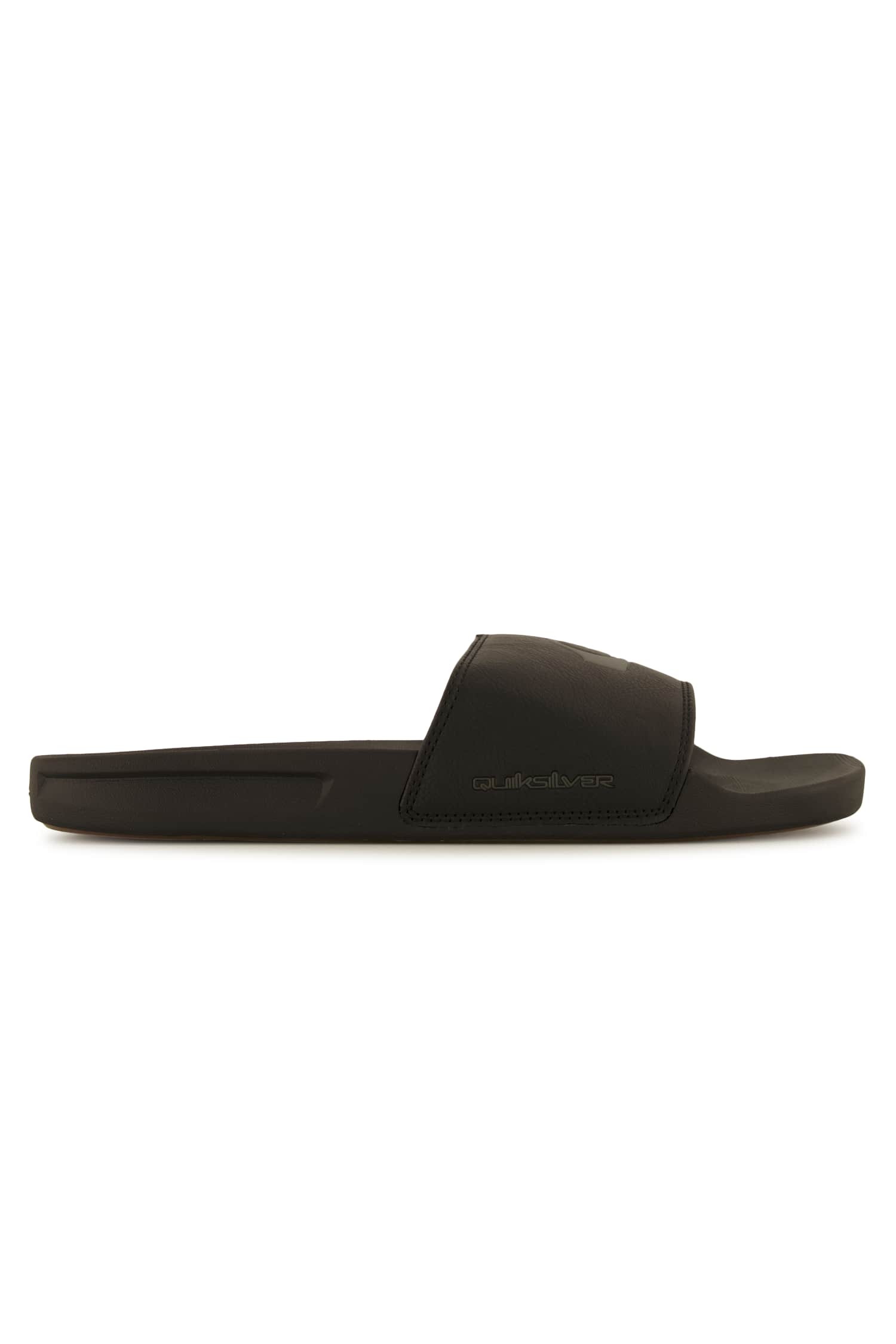 Image of Quiksilver Rivi Nubuck Herren Slipper Schwarz, Herren, Größe: 40