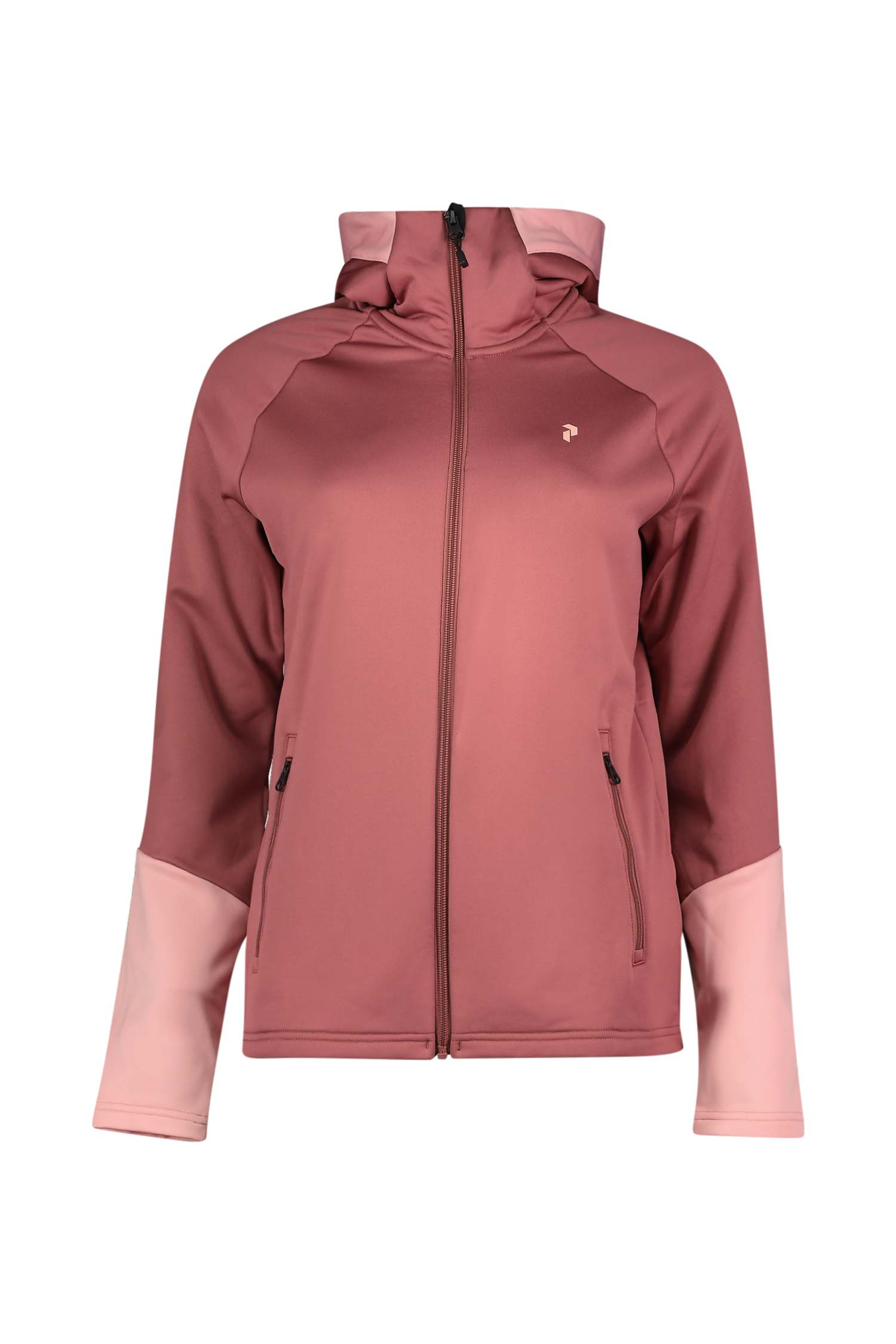 PEAK PERFORMANCE Rider Essentials Zip Hood Damen Midlayer Rosa, Damen, Größe: L