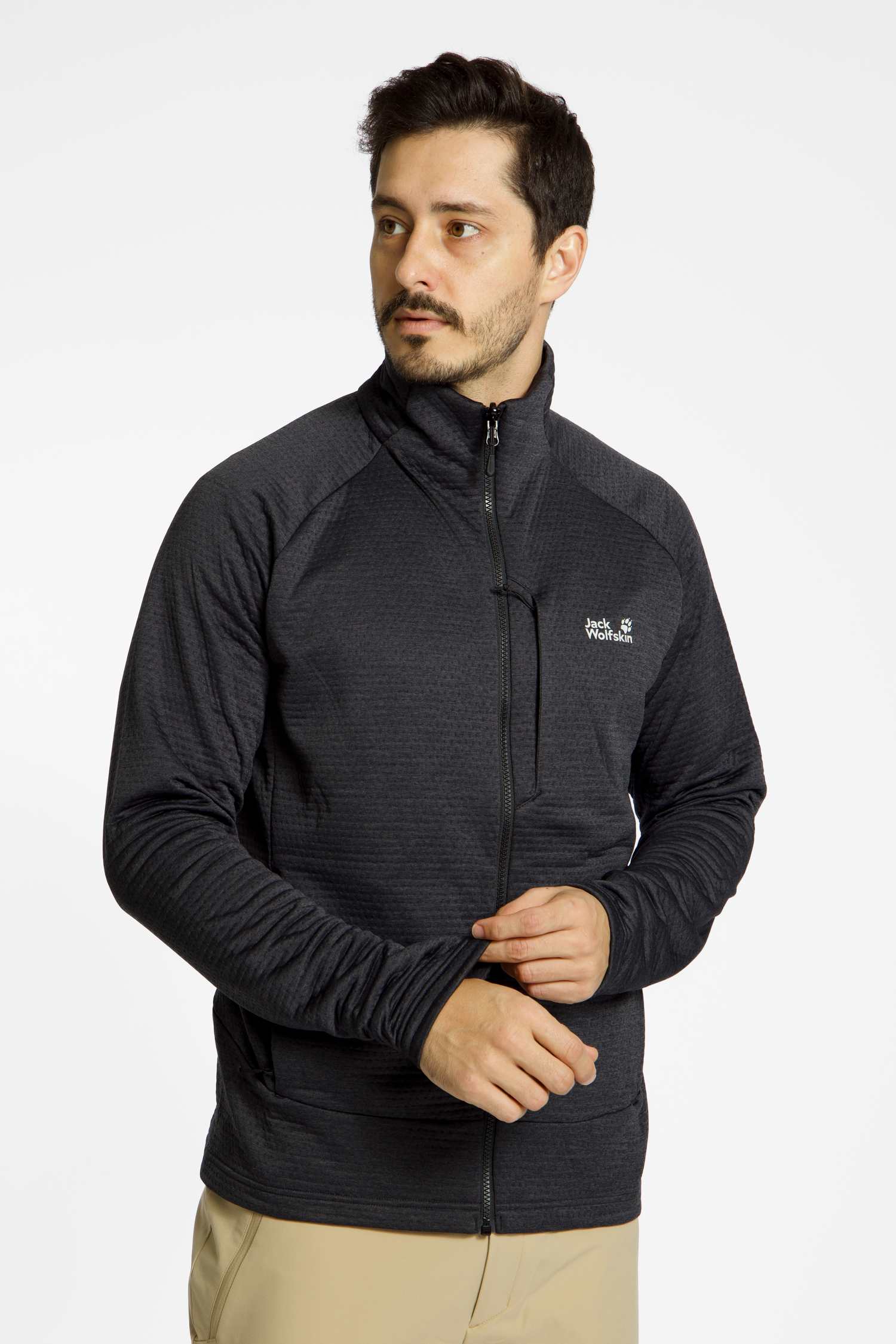 Jack Wolfskin Anytrail Herren Midlyer Schwarz, Herren, Größe: M