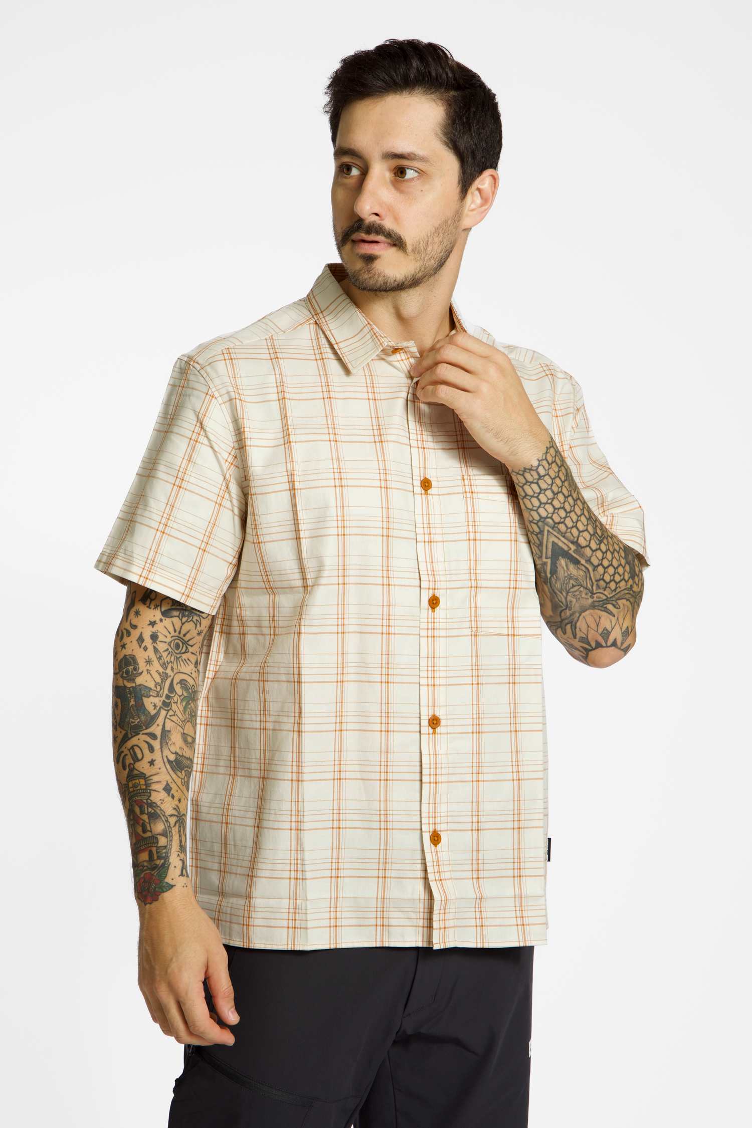 Image of Jack Wolfskin Hot Trail Herren Wanderhemd Beige, Herren, Größe: M