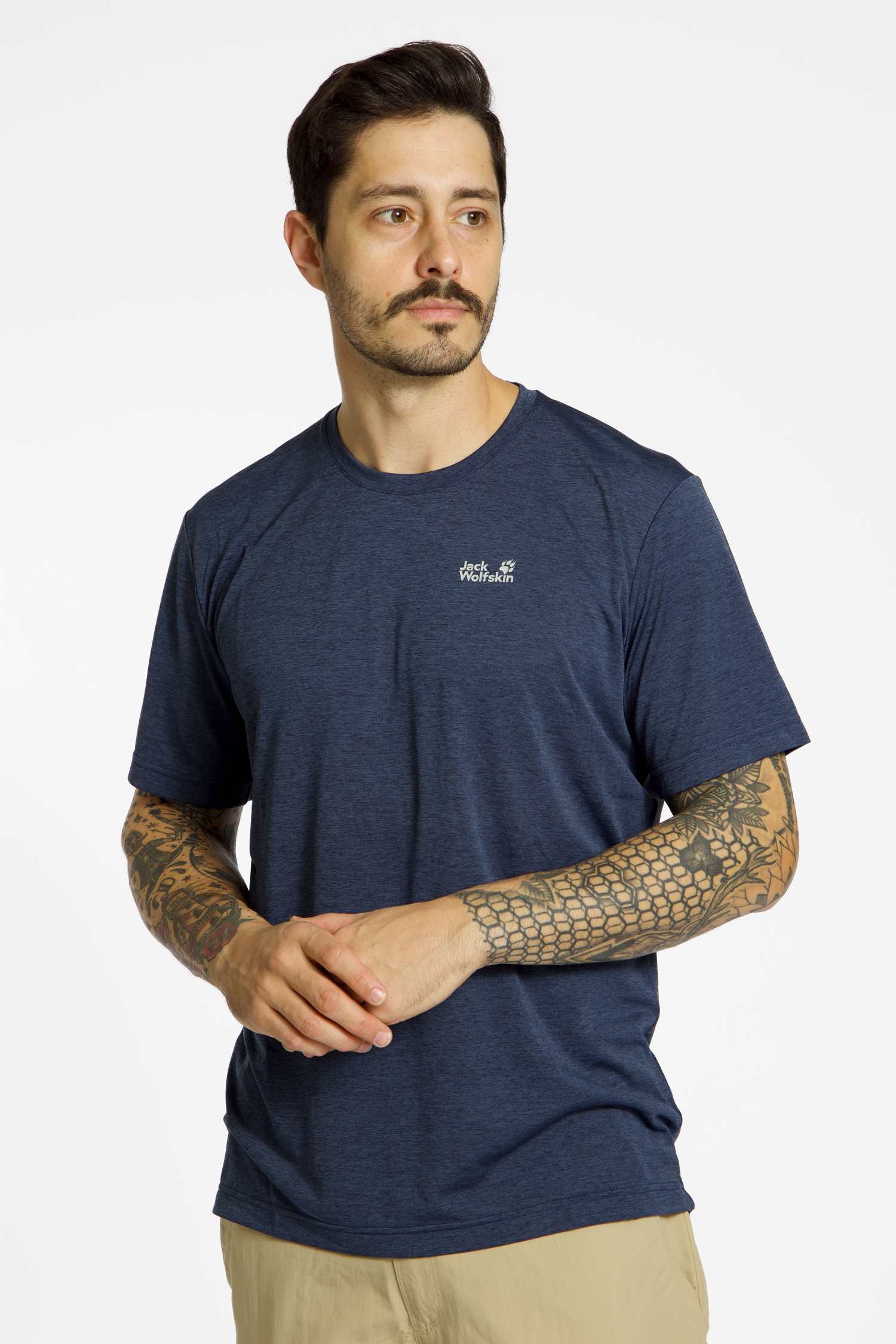 Image of Jack Wolfskin Wildtrail Herren T-Shirt Blau, Herren, Größe: XL
